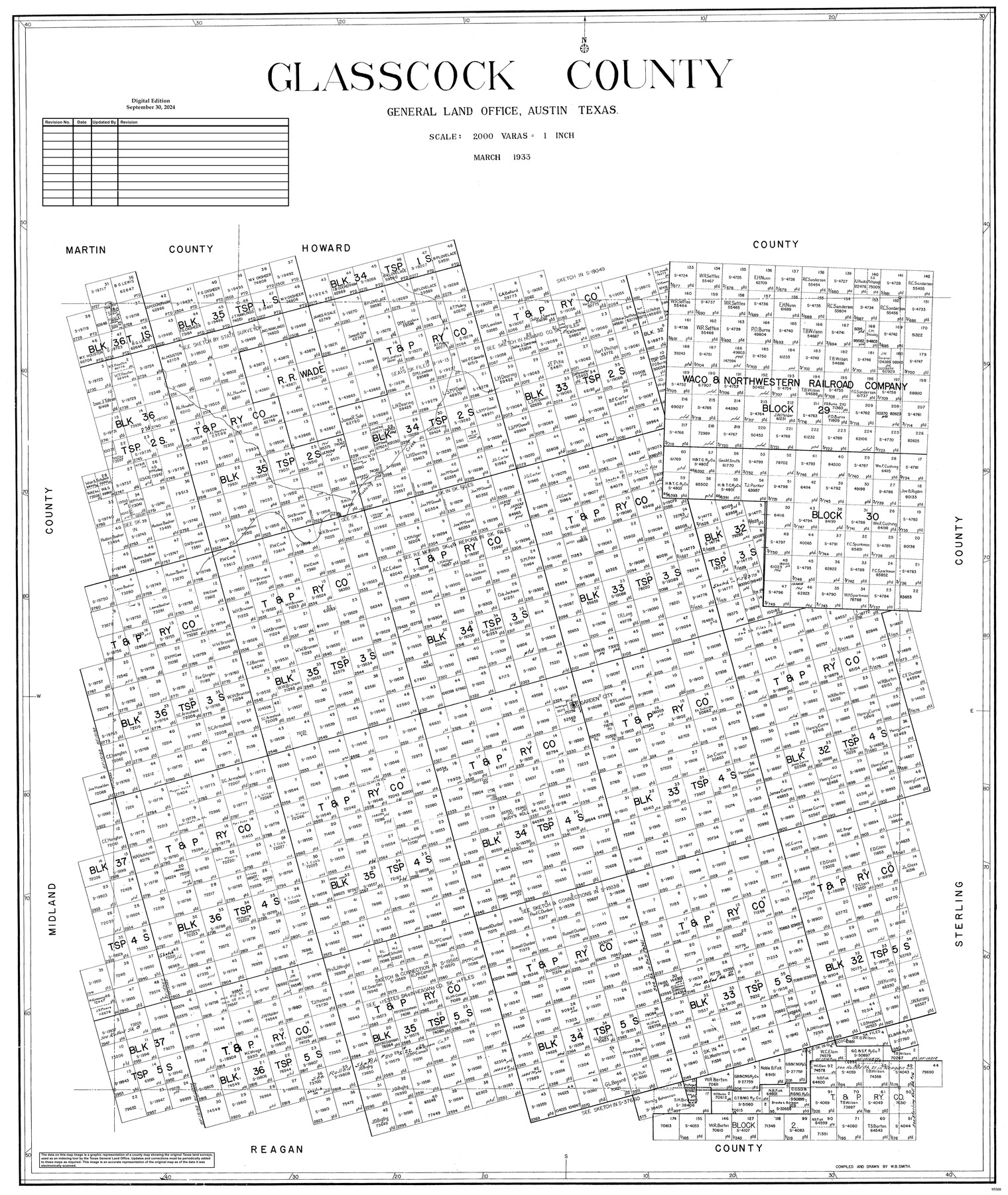 95508, Glasscock County, General Map Collection