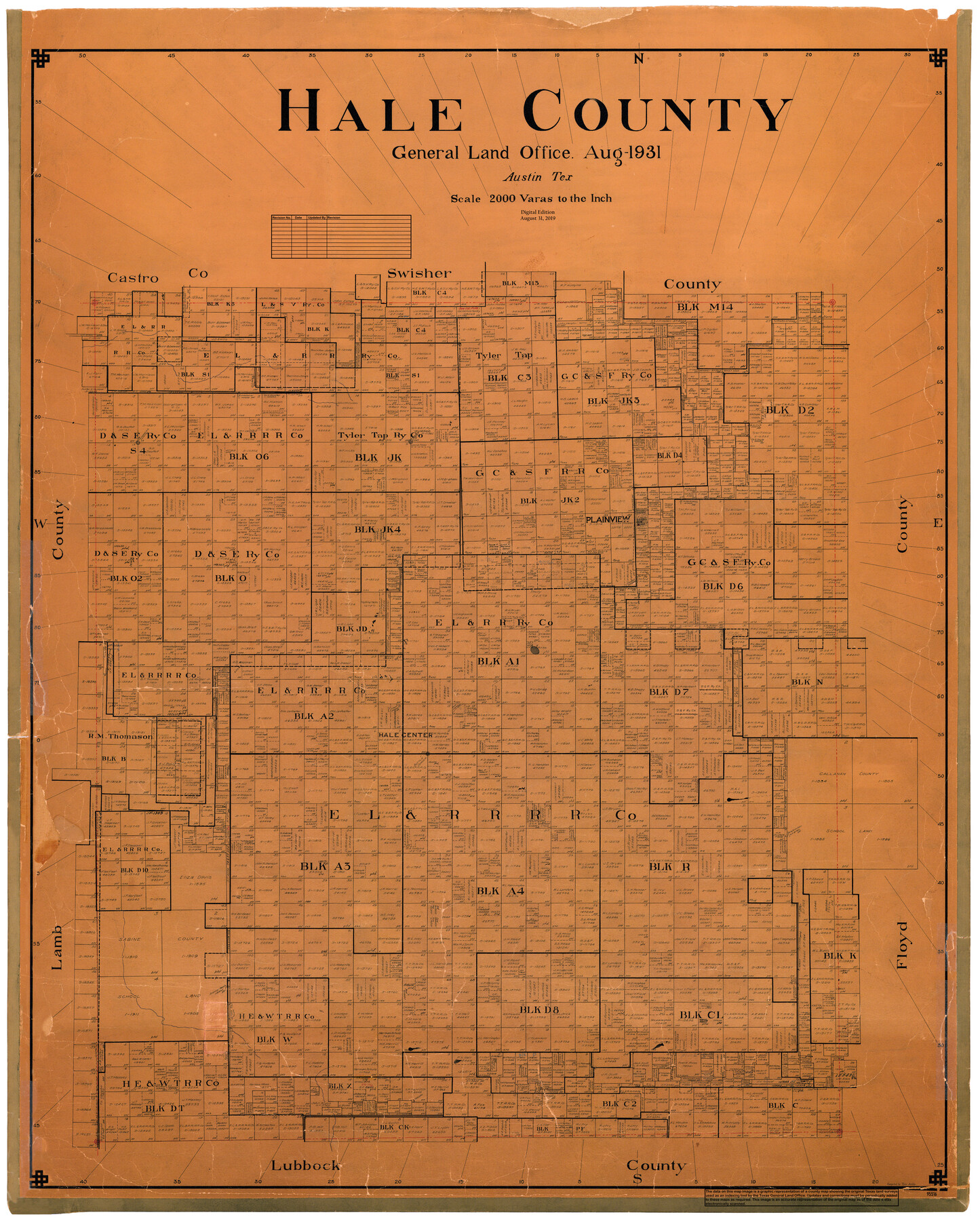 95516, Hale County, General Map Collection