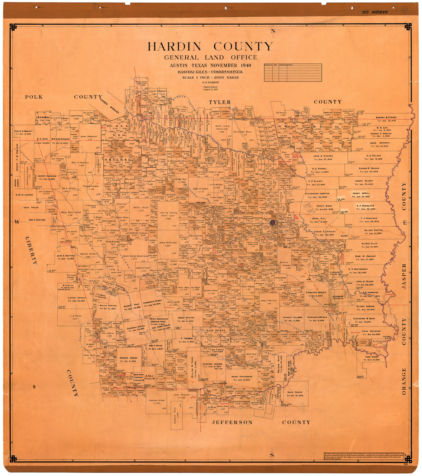 Hardin County 95521, Hardin County, General Map Collection 95521