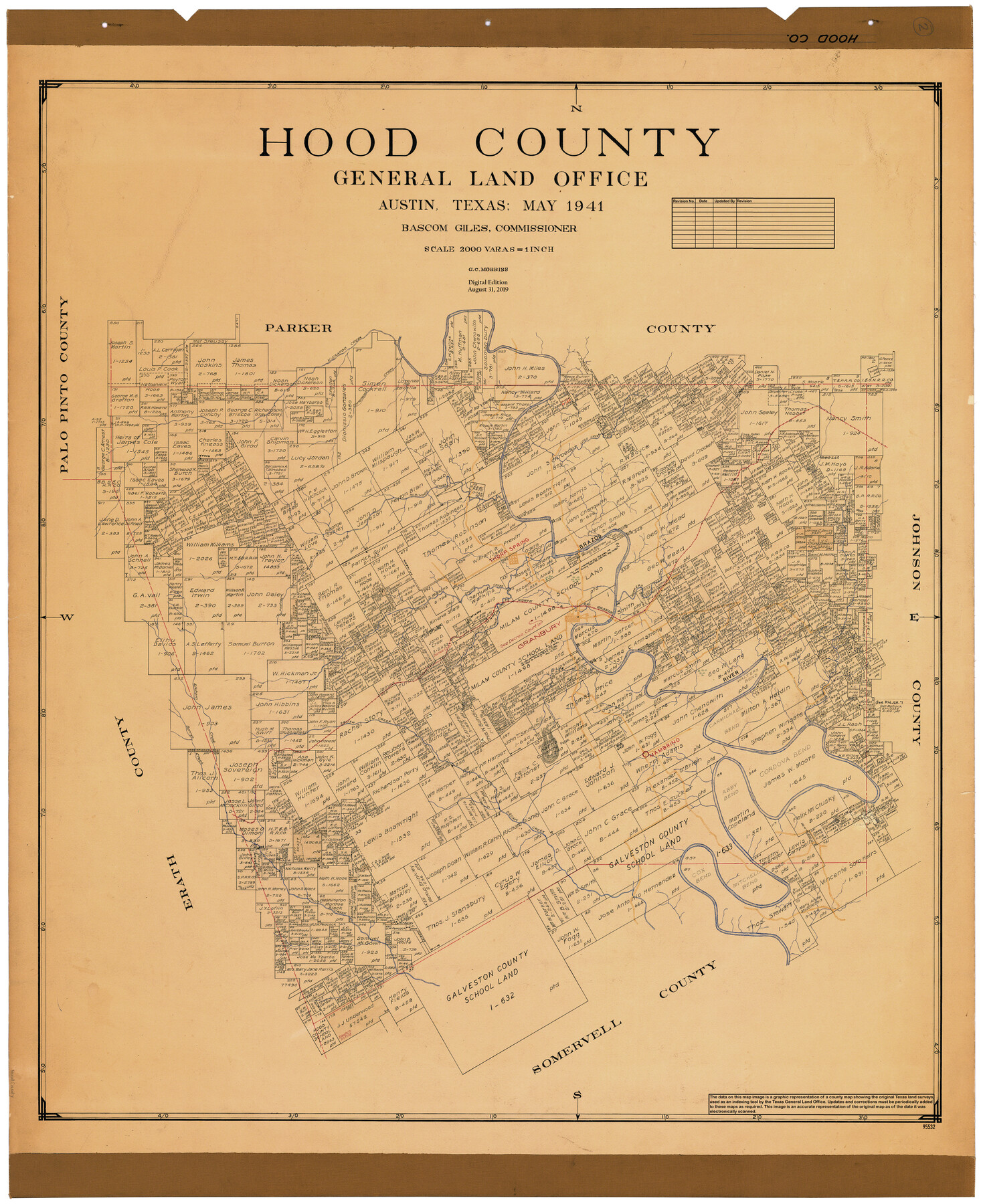 95532, Hood County, General Map Collection
