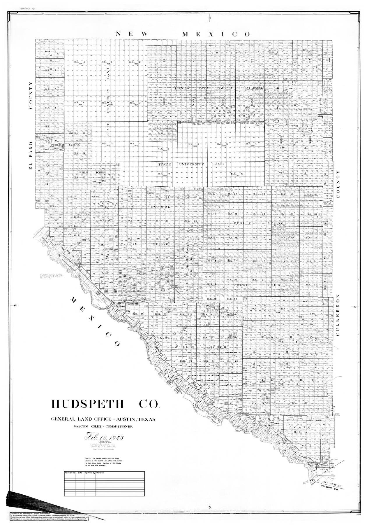 95536, Hudspeth Co., General Map Collection