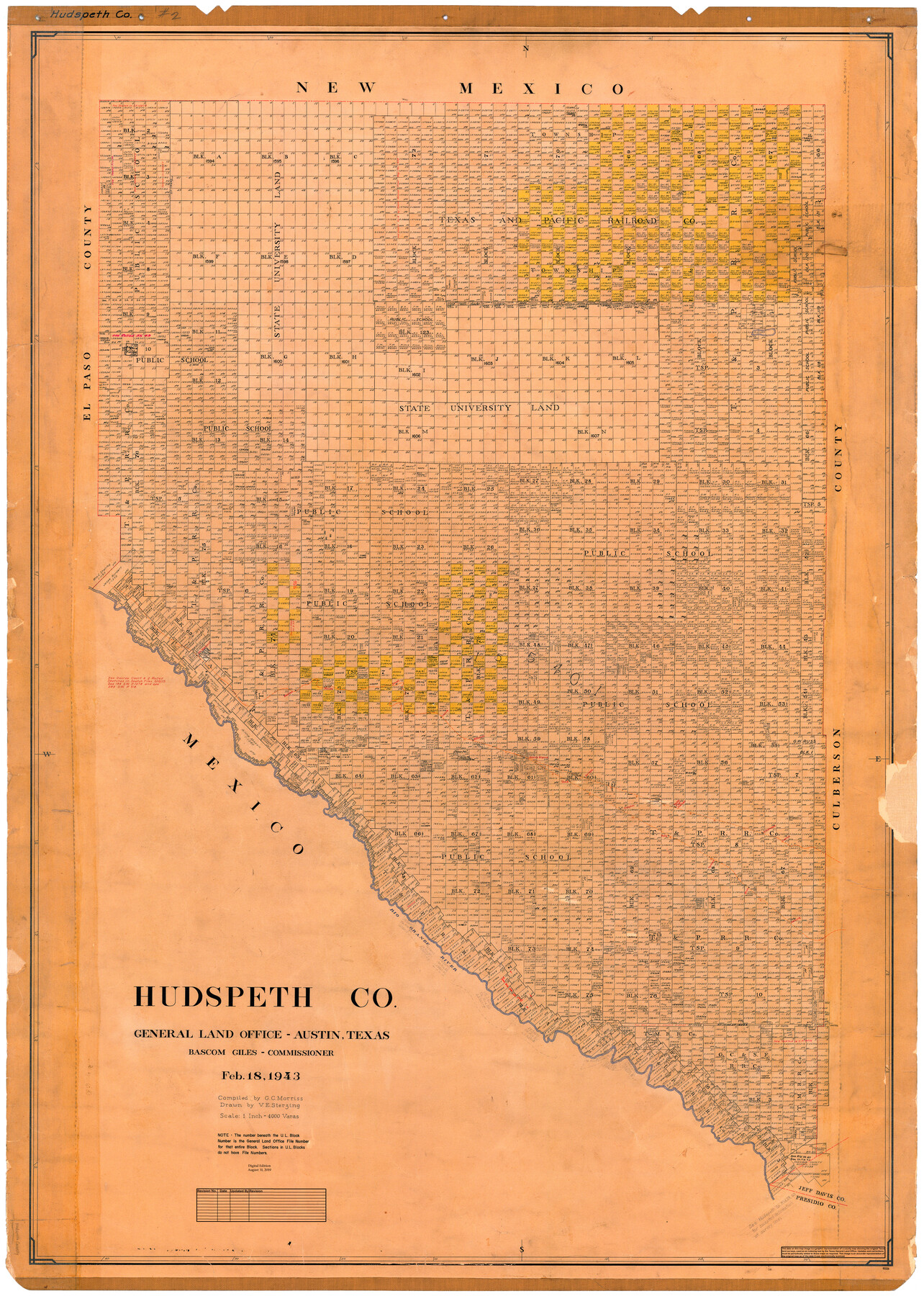 95536, Hudspeth Co., General Map Collection