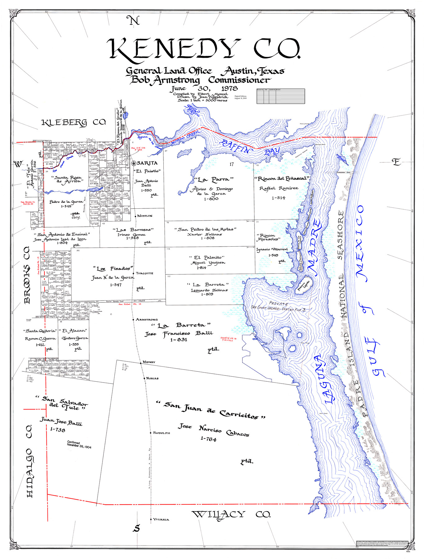 95554, Kenedy Co., General Map Collection