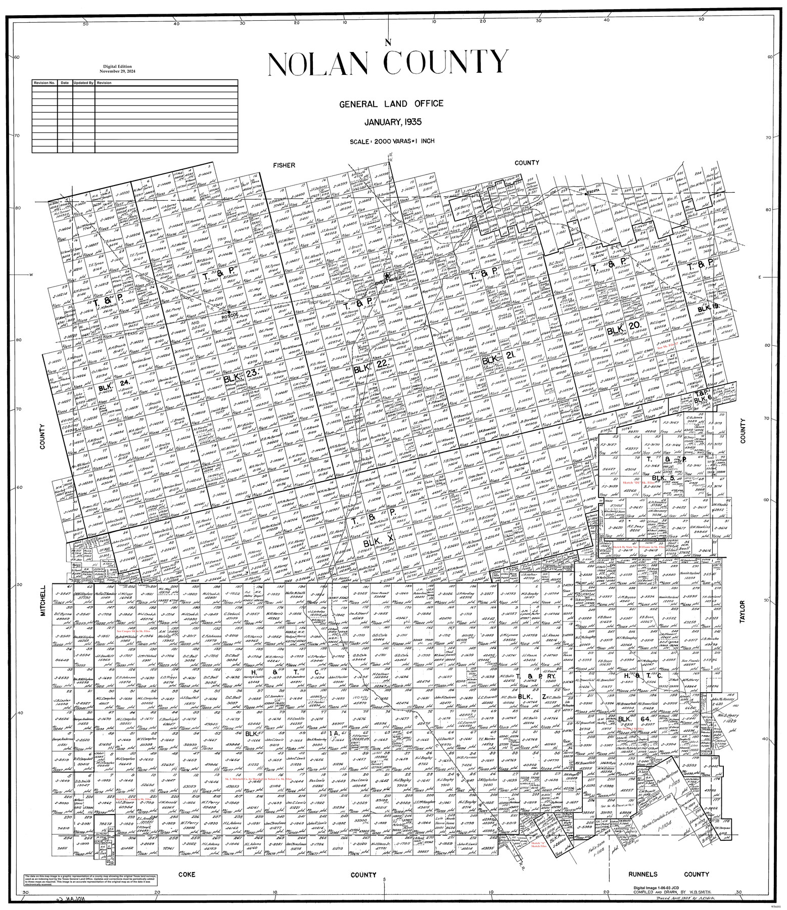 95601, Nolan County, General Map Collection