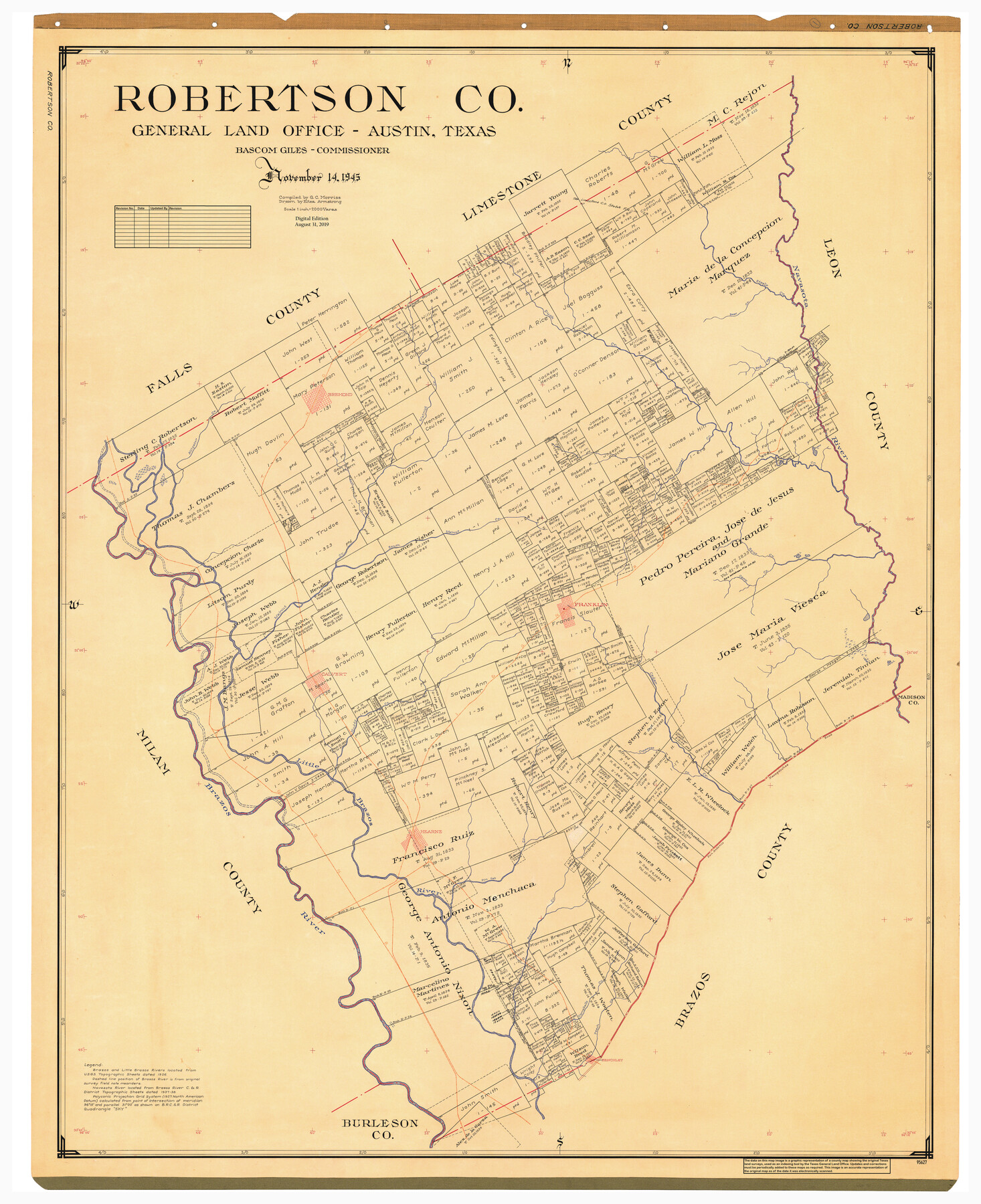 95627, Robertson Co., General Map Collection