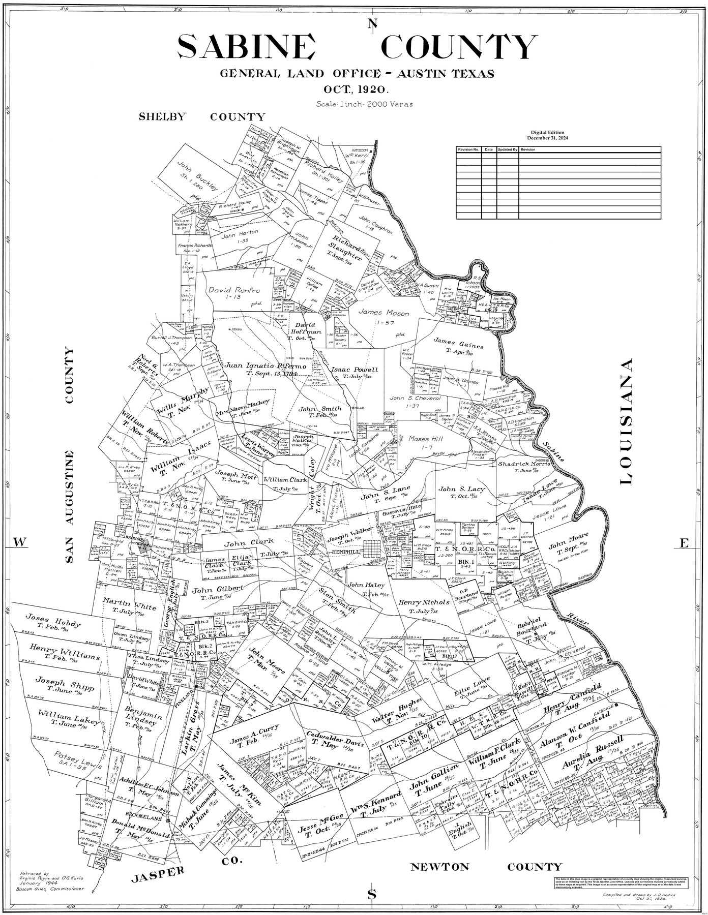 95631, Sabine County, General Map Collection