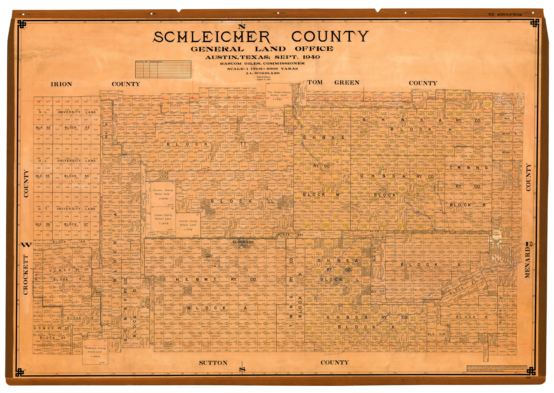 95636, Schleicher County, General Map Collection