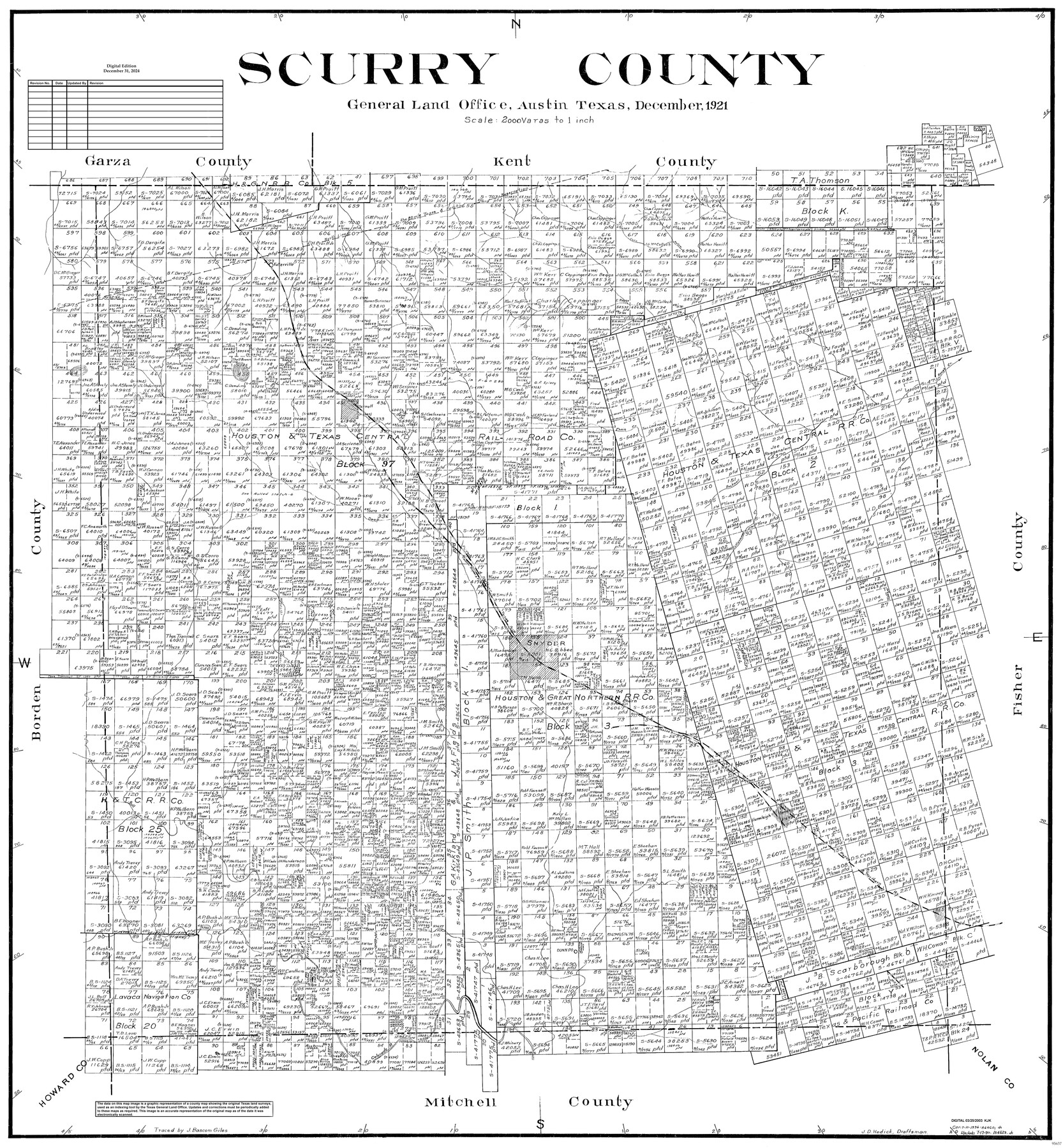 95637, Scurry County, General Map Collection