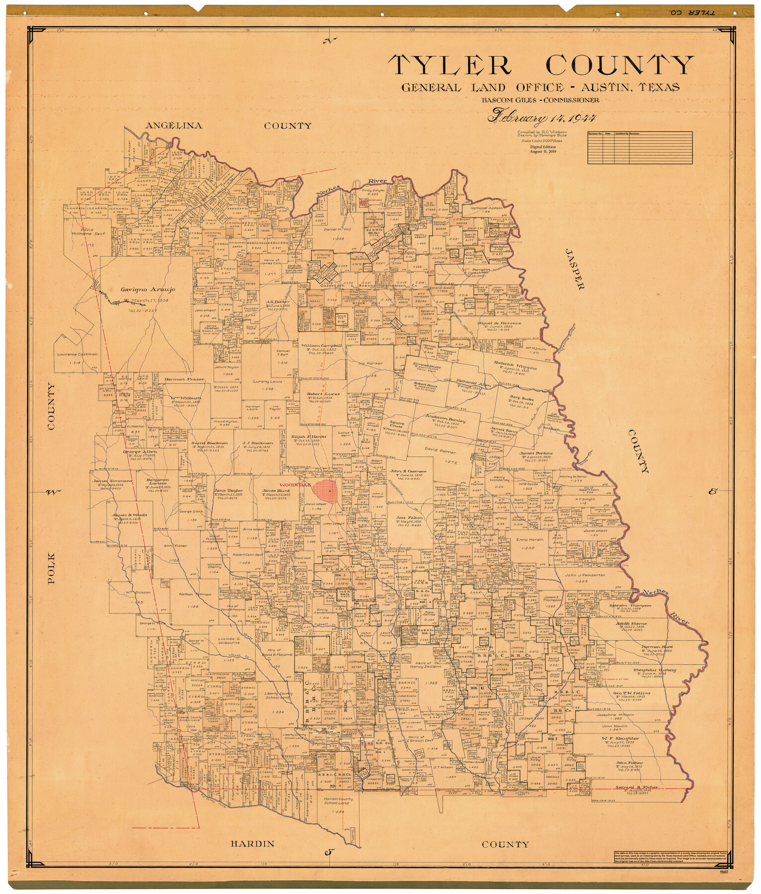 95657, Tyler County, General Map Collection
