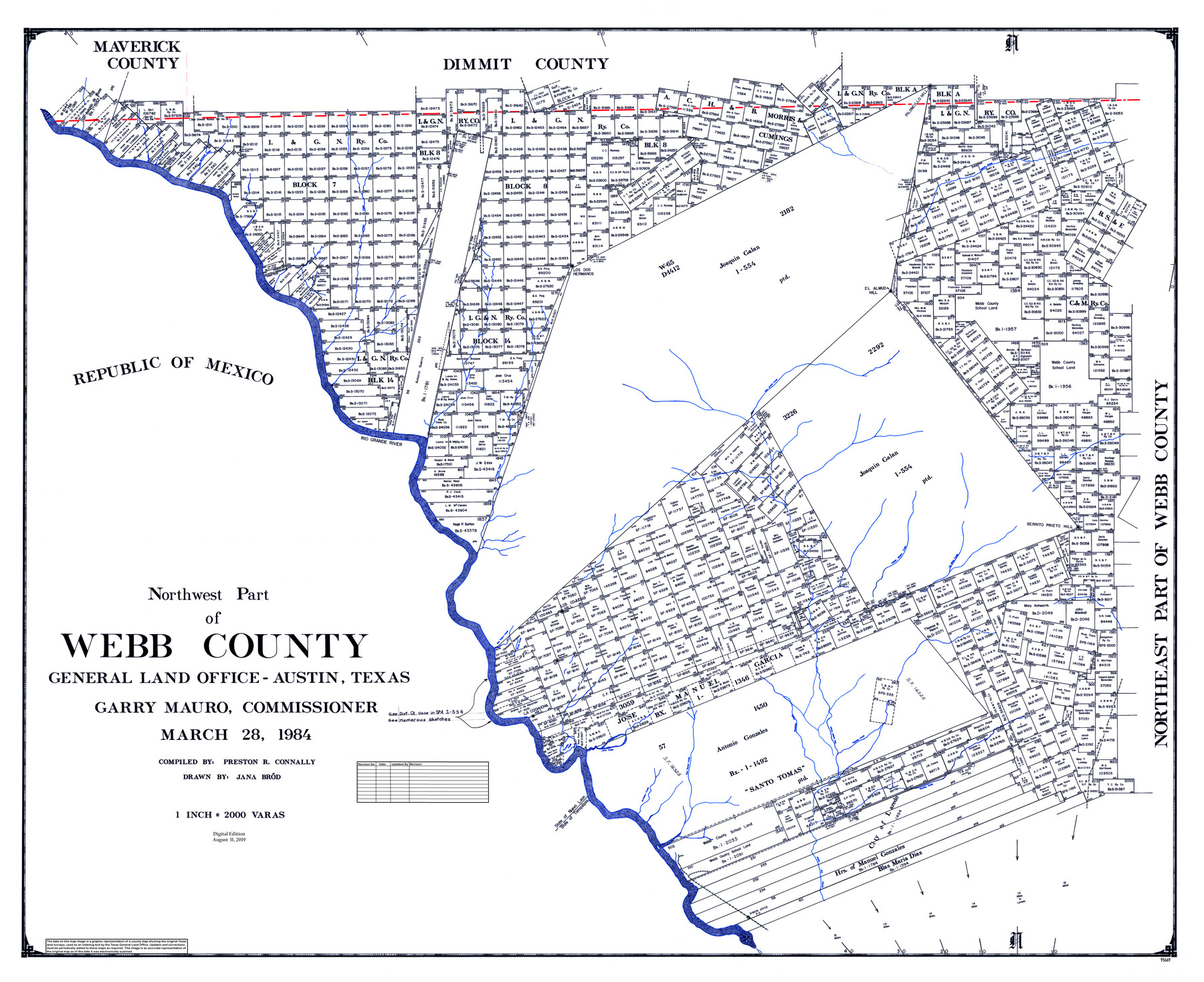 95669, Northwest Part of Webb County, General Map Collection