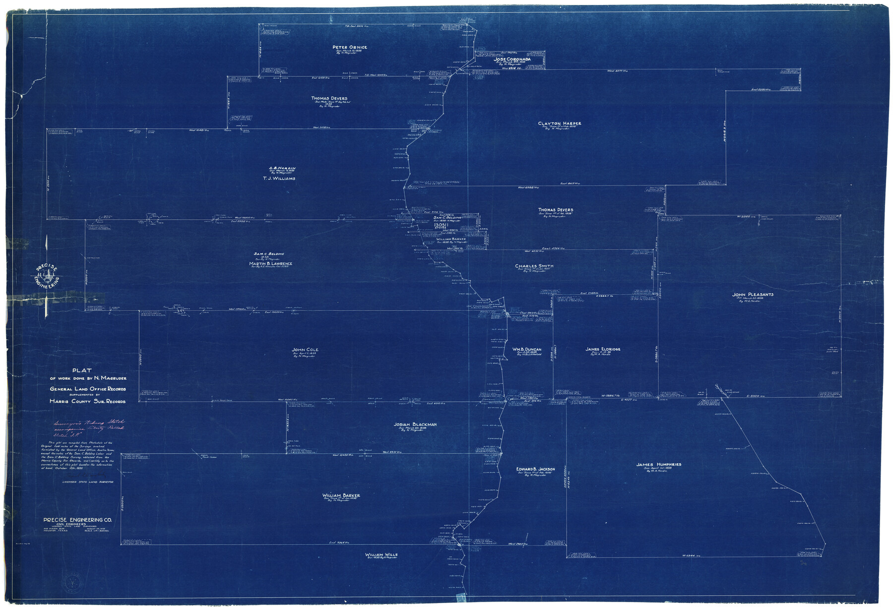 9567, Liberty County Rolled Sketch JP1, General Map Collection
