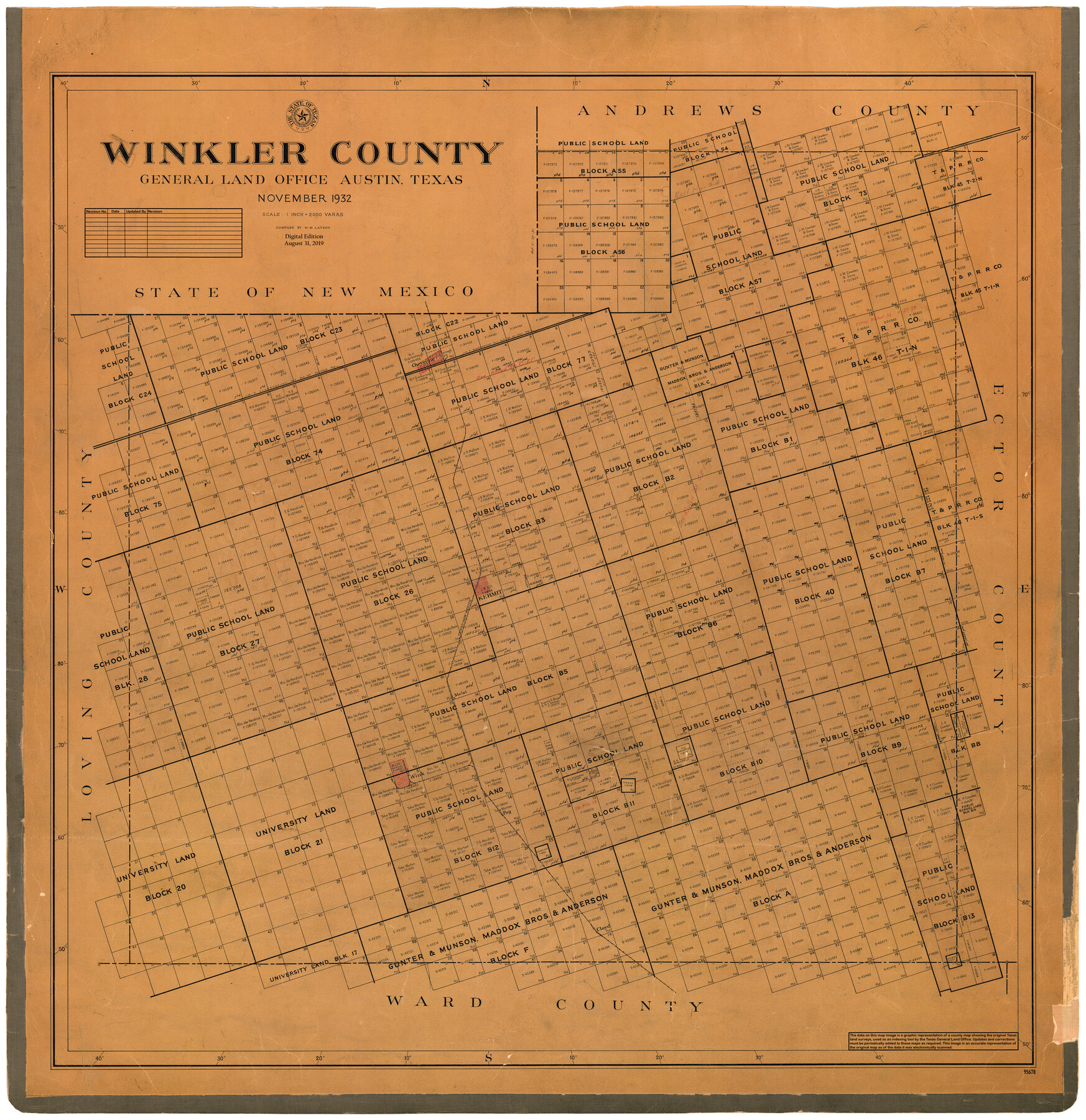 95678, Winkler County, General Map Collection