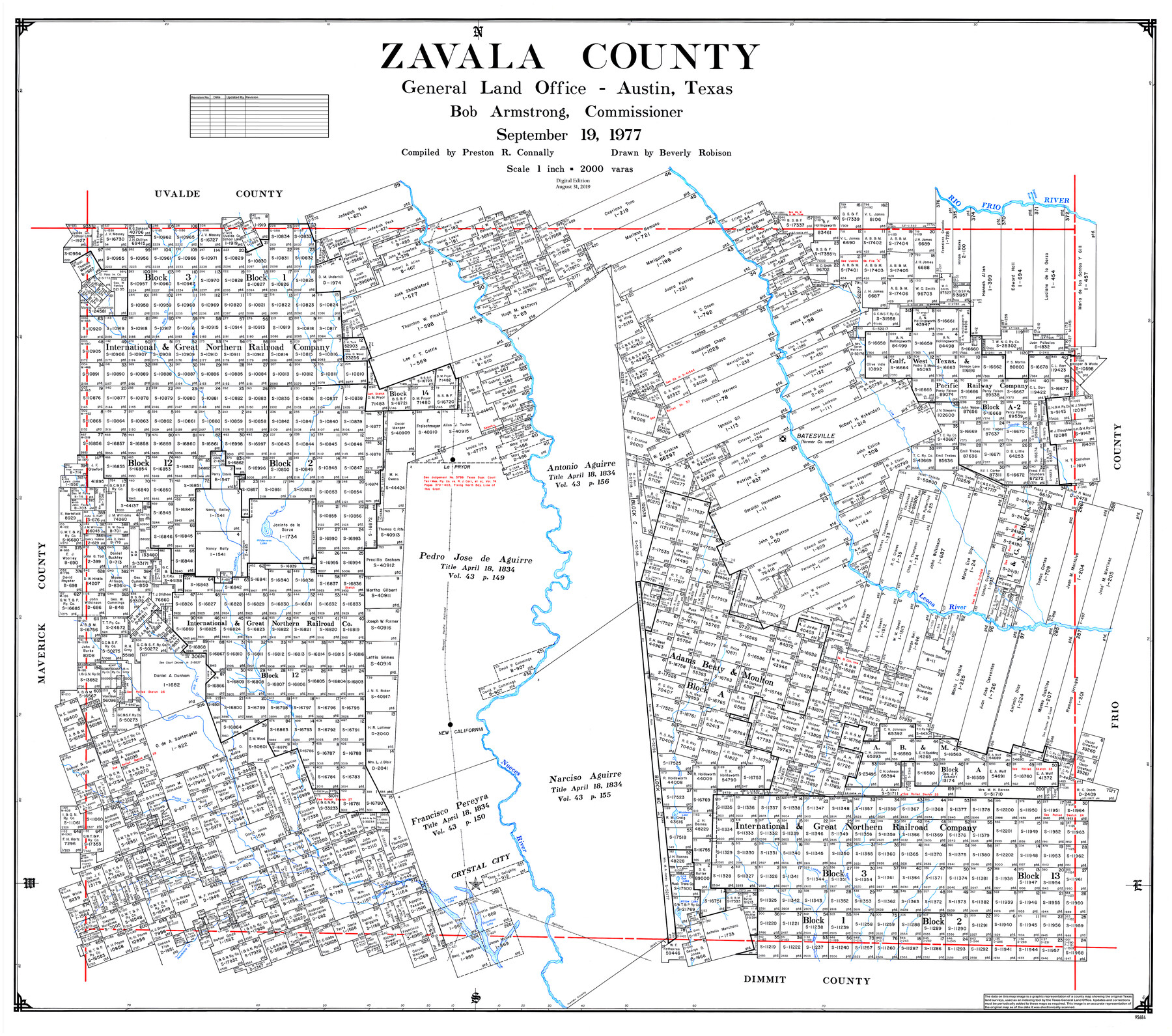 95684, Zavala County, General Map Collection