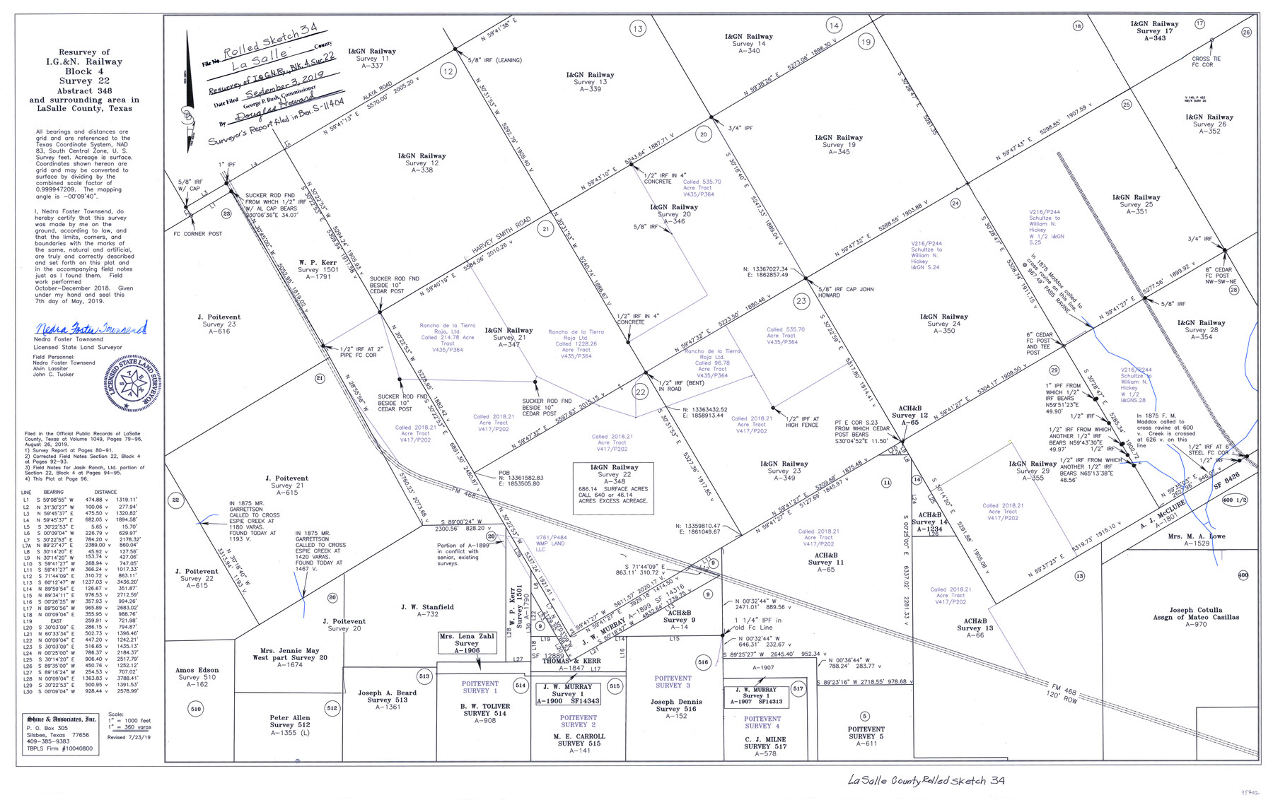 95702, La Salle County Rolled Sketch 34, General Map Collection