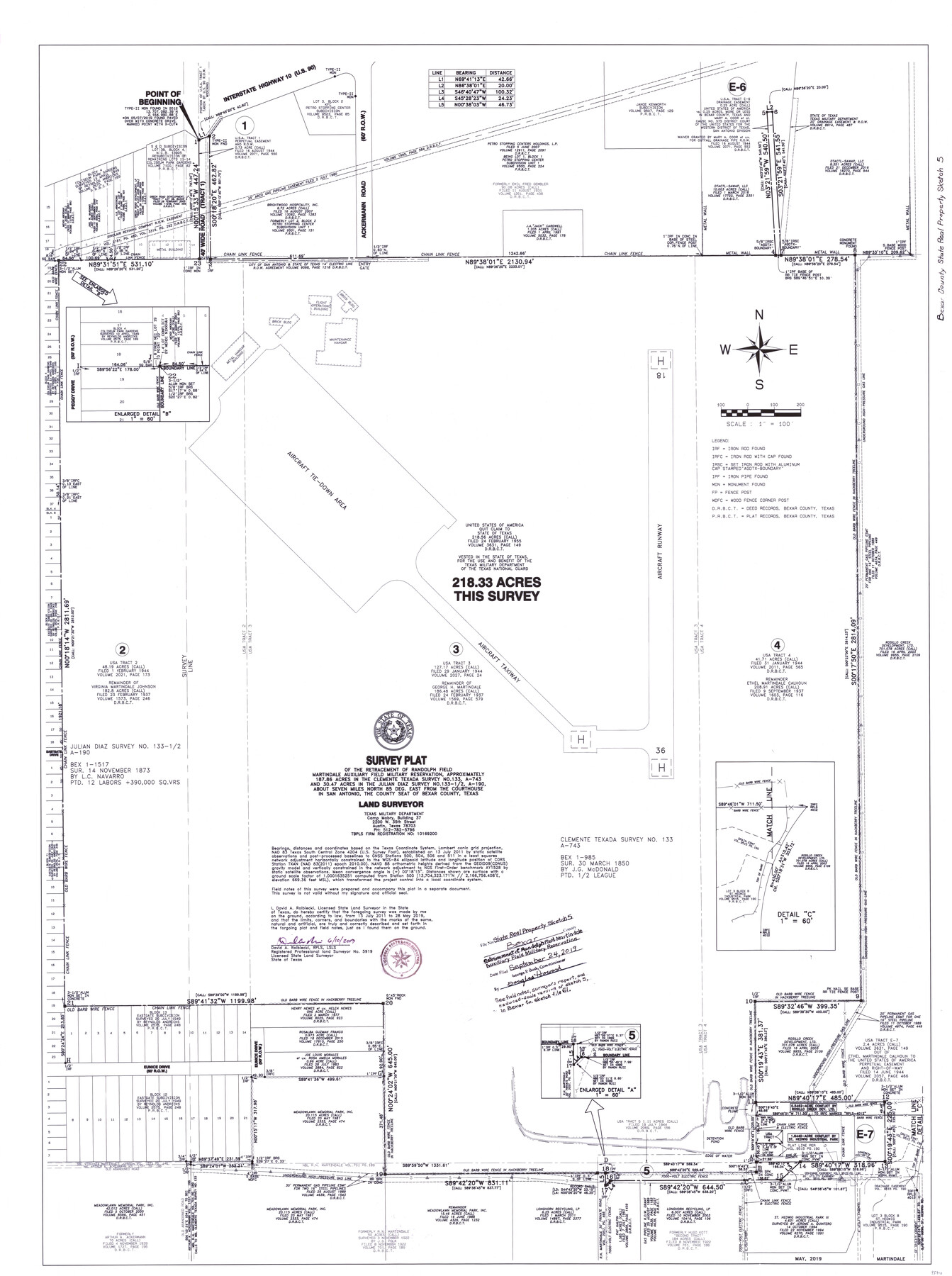 95710, Bexar County State Real Property Sketch 5, General Map Collection