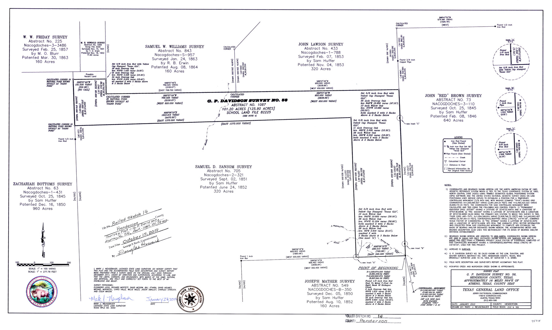 95715, Henderson County Rolled Sketch 14, General Map Collection