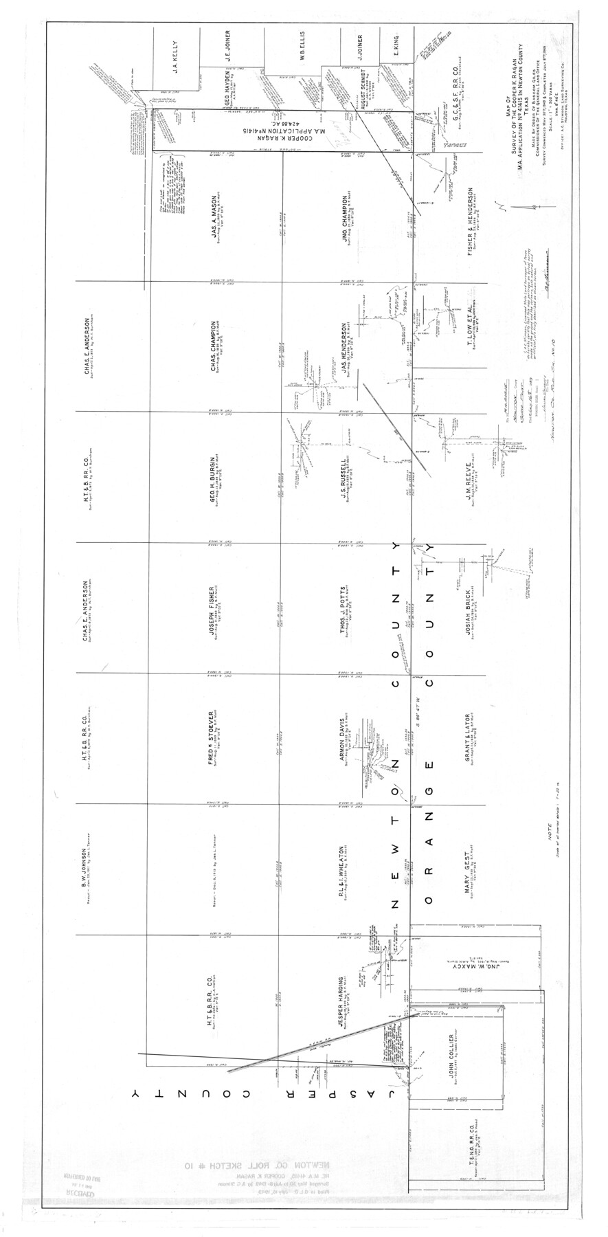 9575, Newton County Rolled Sketch 10, General Map Collection