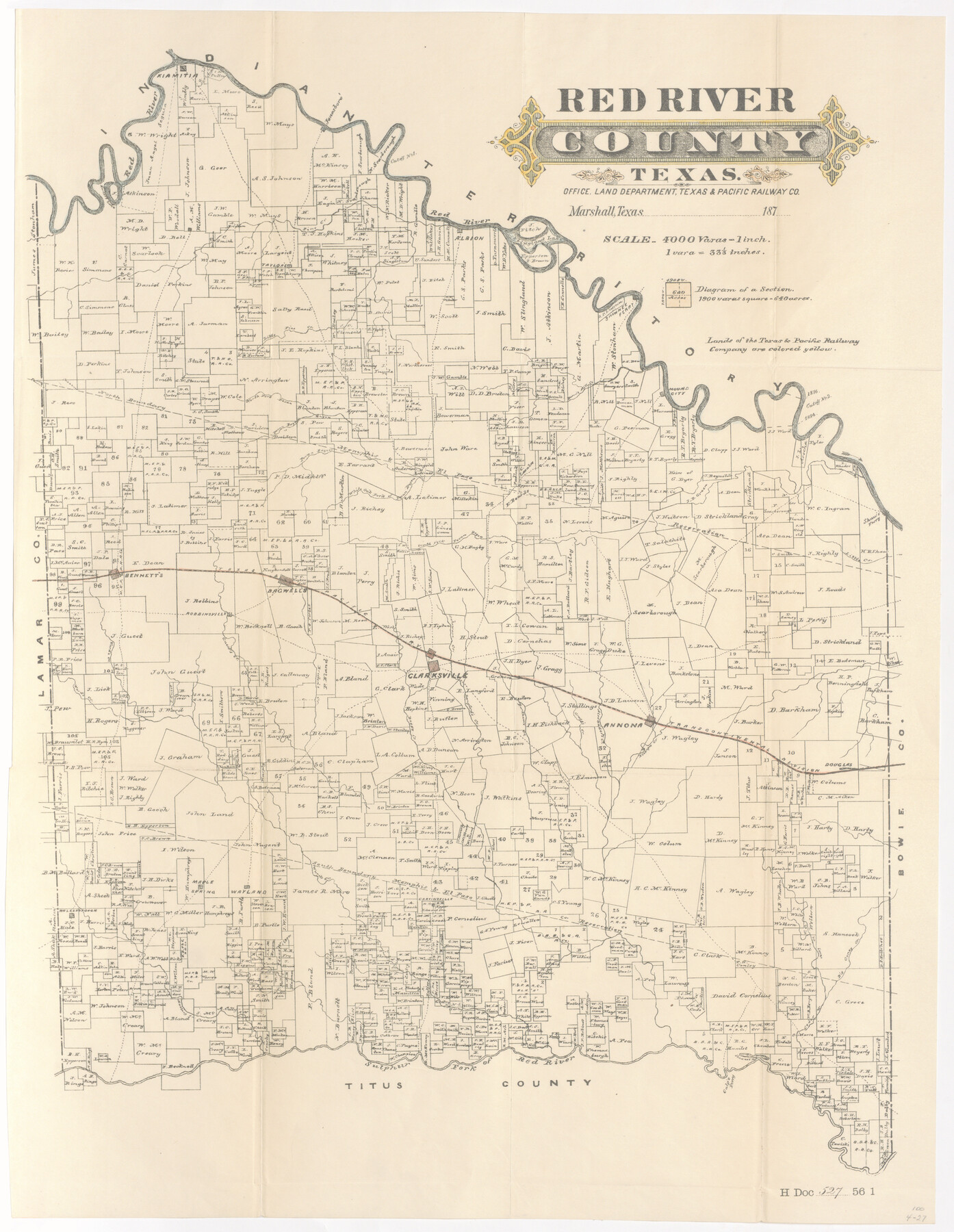 95756, Red River County, Texas, Cobb Digital Map Collection