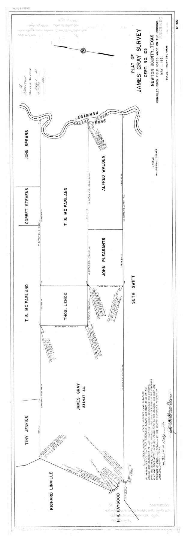 9576, Newton County Rolled Sketch 11, General Map Collection