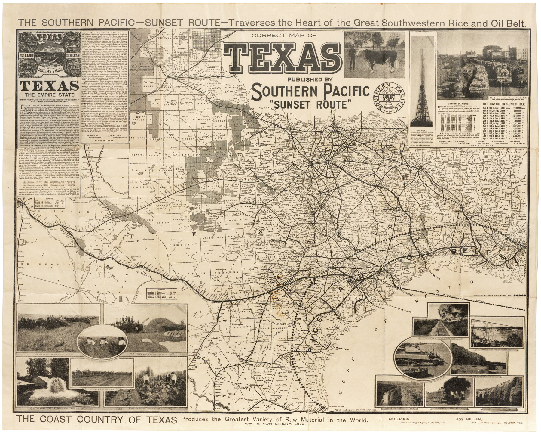 95768, Correct Map of Texas, Cobb Digital Map Collection
