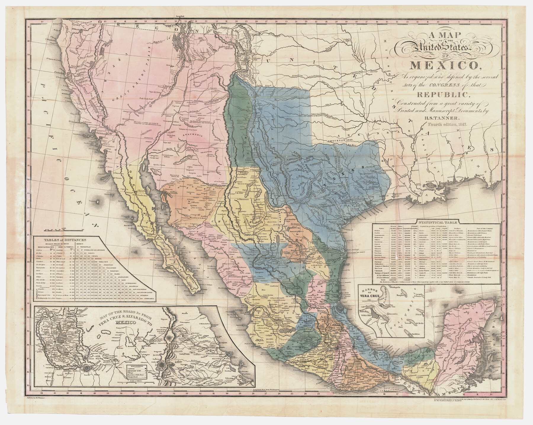 95913, A Map of the United States of Mexico as organized and defined by the several Acts of the Congress of that Republic, General Map Collection
