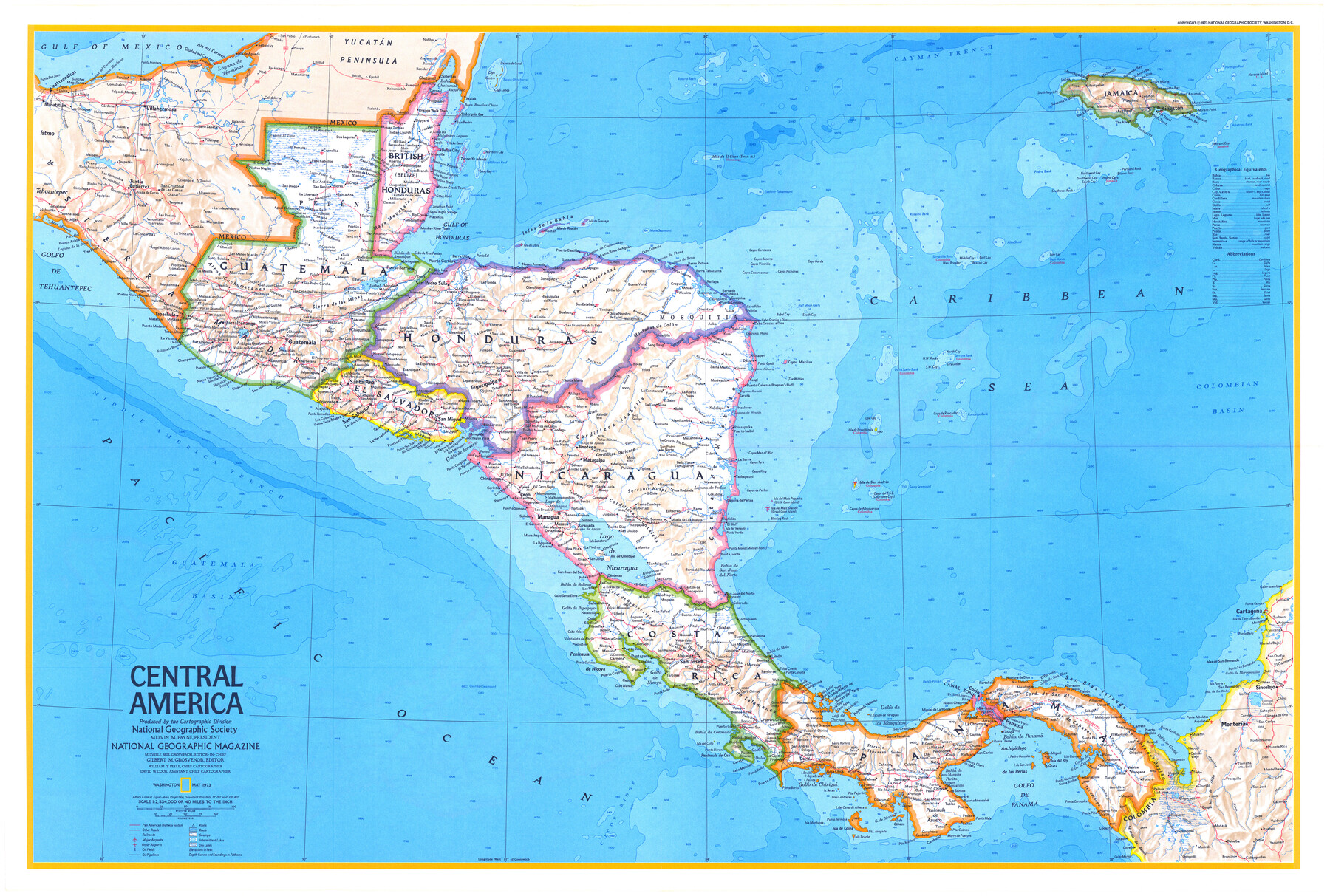 95940, Central America, General Map Collection