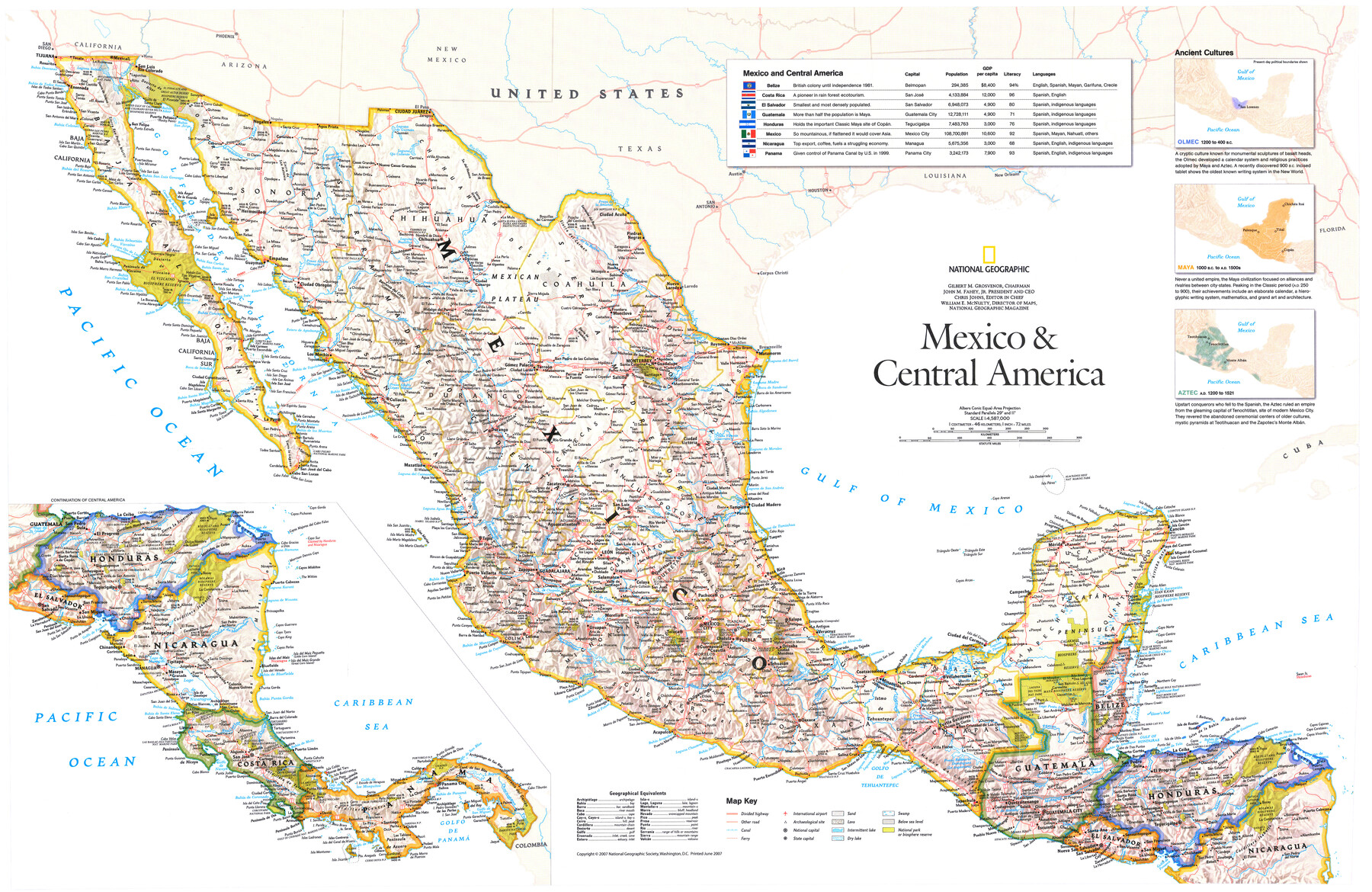 95942, Mexico & Central America, General Map Collection