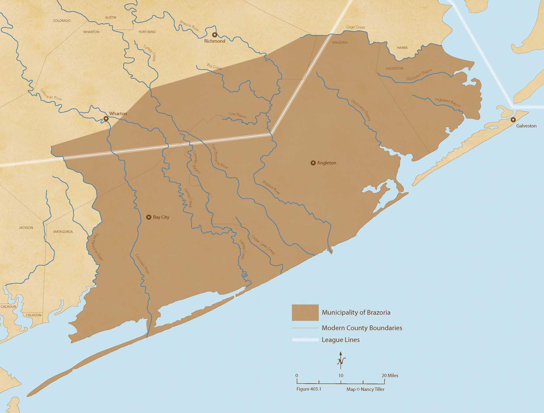 96015, The Mexican Municipality of Brazoria. Created, April 28, 1832, Nancy and Jim Tiller Digital Collection