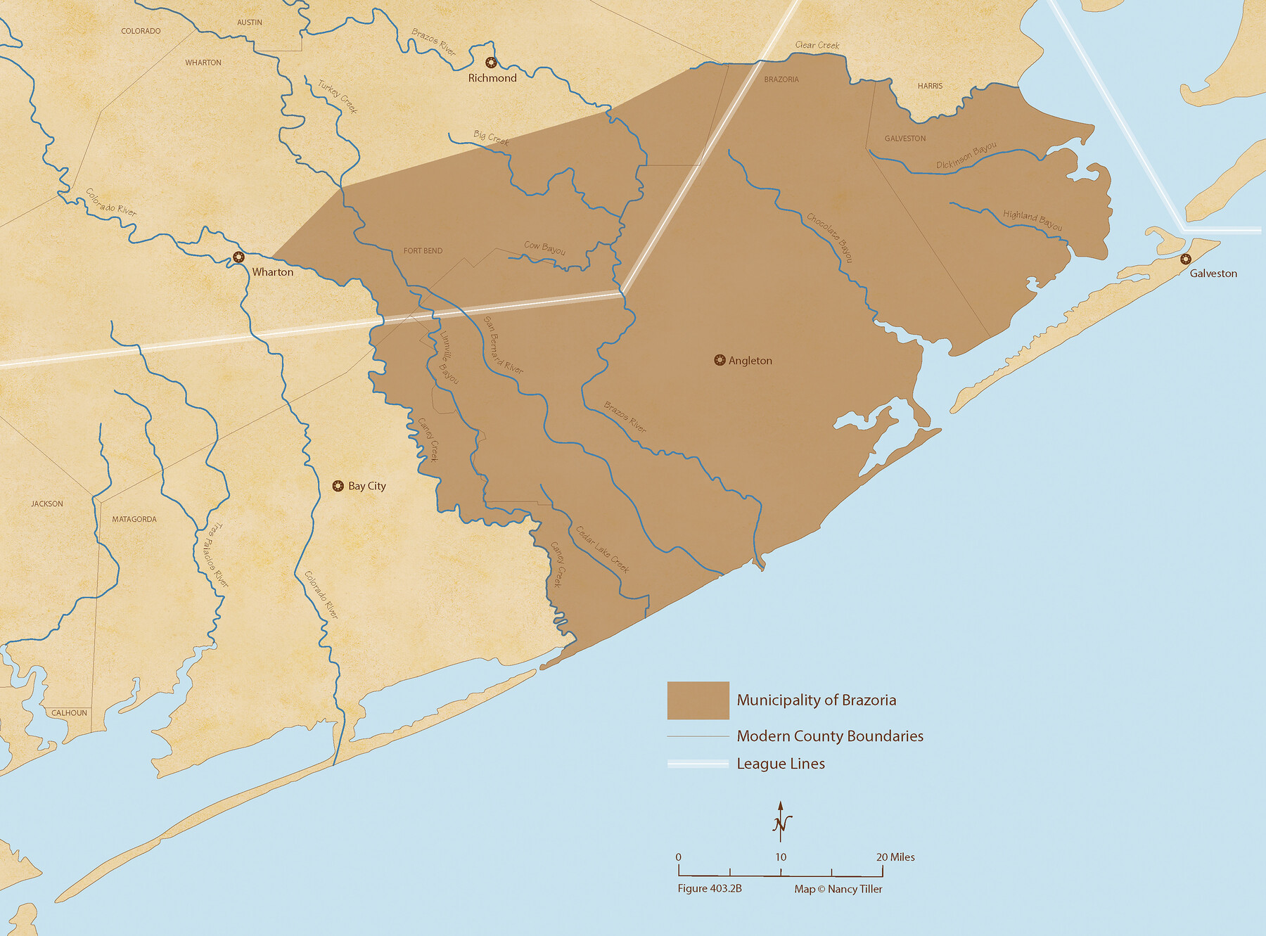 96016, The Mexican Municipality of Brazoria. March 6, 1834, Nancy and Jim Tiller Digital Collection