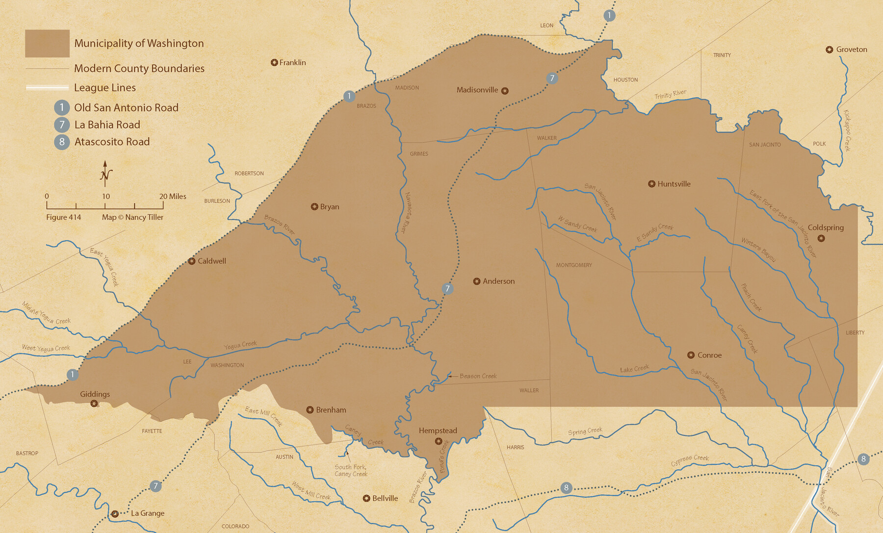 96035, The Mexican Municipality of Washington. Proposed Creation, ca Spring 1835, Nancy and Jim Tiller Digital Collection