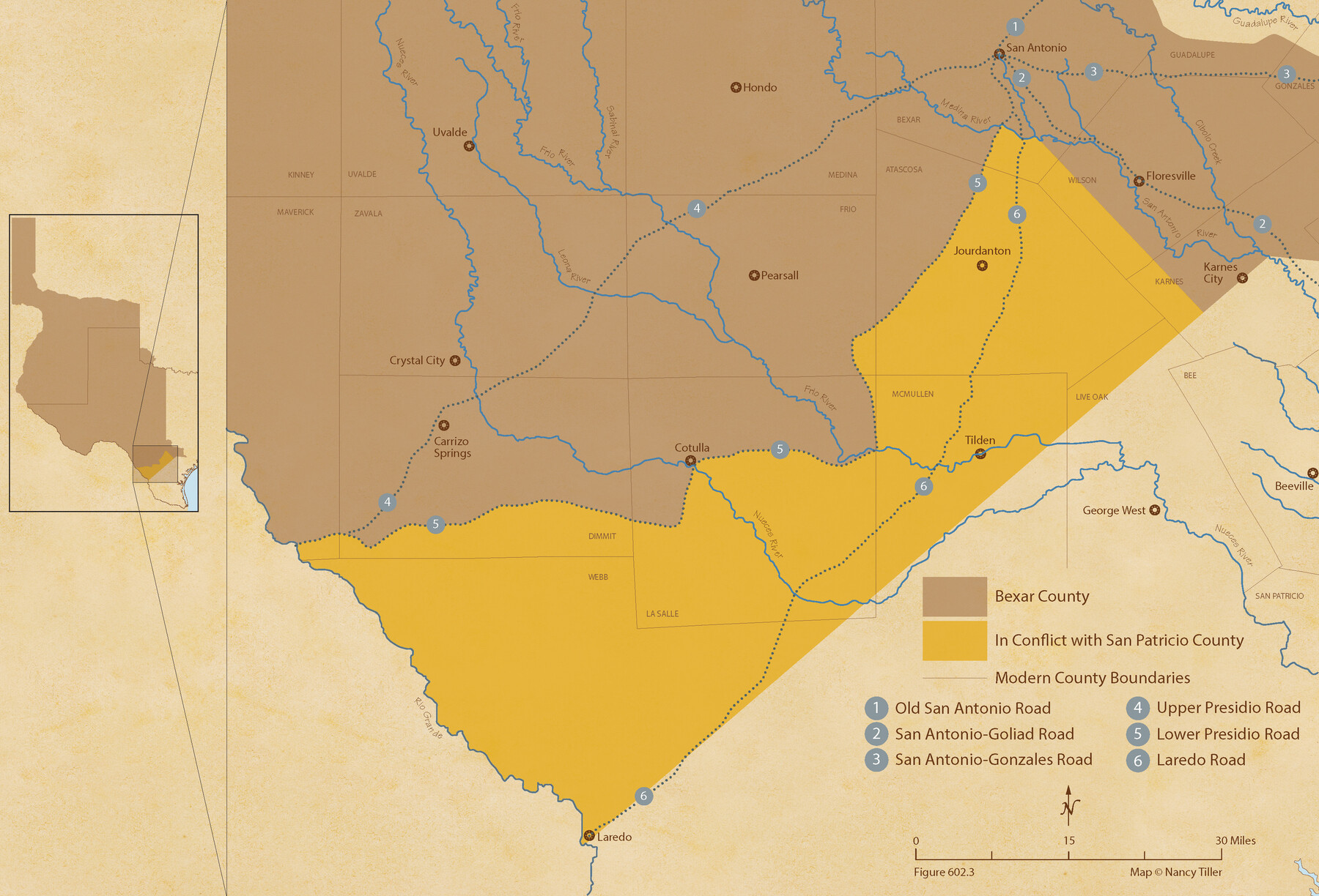 96040, The Chief Justice County of Bexar. Lands in Conflict with San Patricio County, Nancy and Jim Tiller Digital Collection