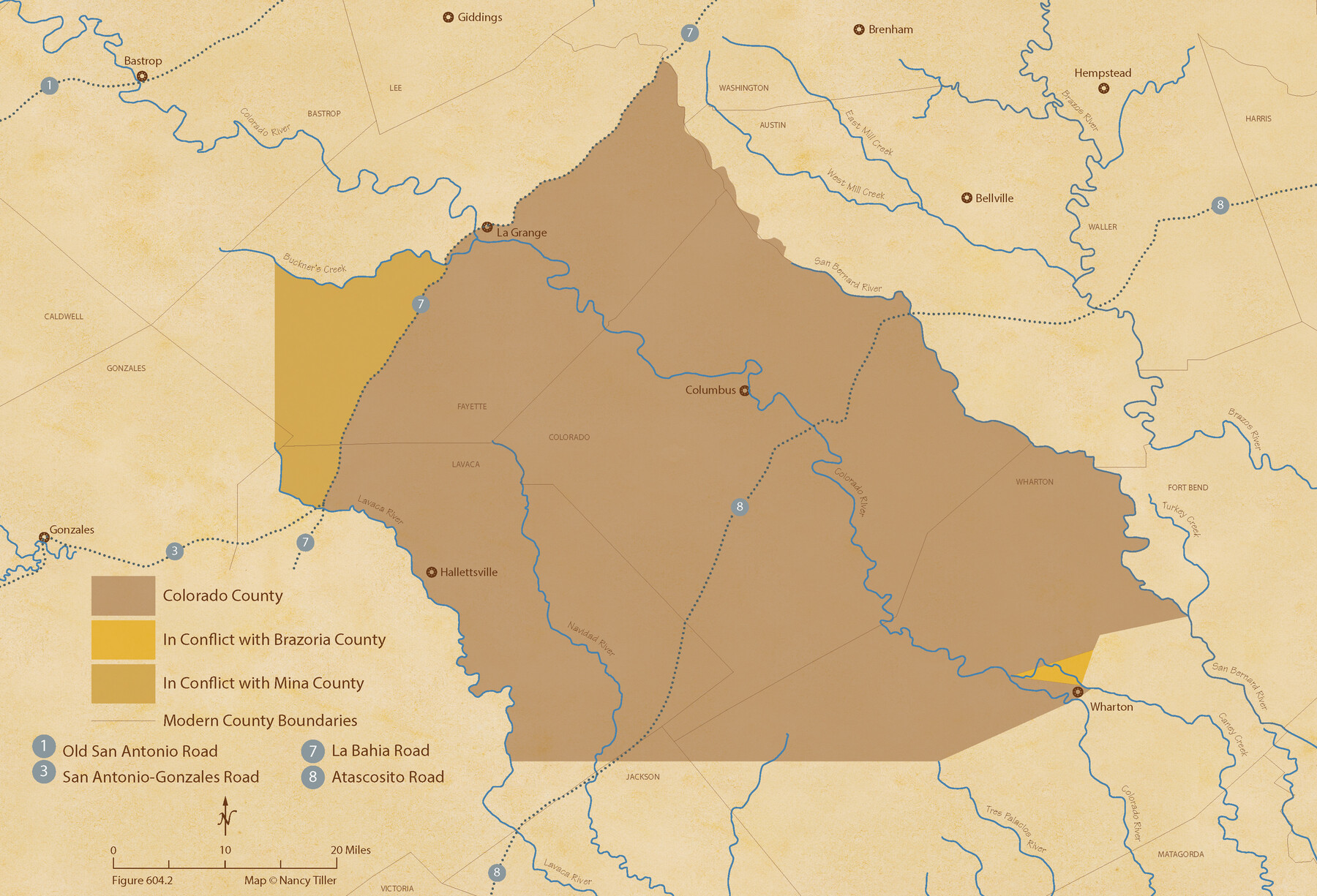 96045, The Chief Justice County of Colorado. Lands in Conflict with Brazoria, Mina Counties, Nancy and Jim Tiller Digital Collection