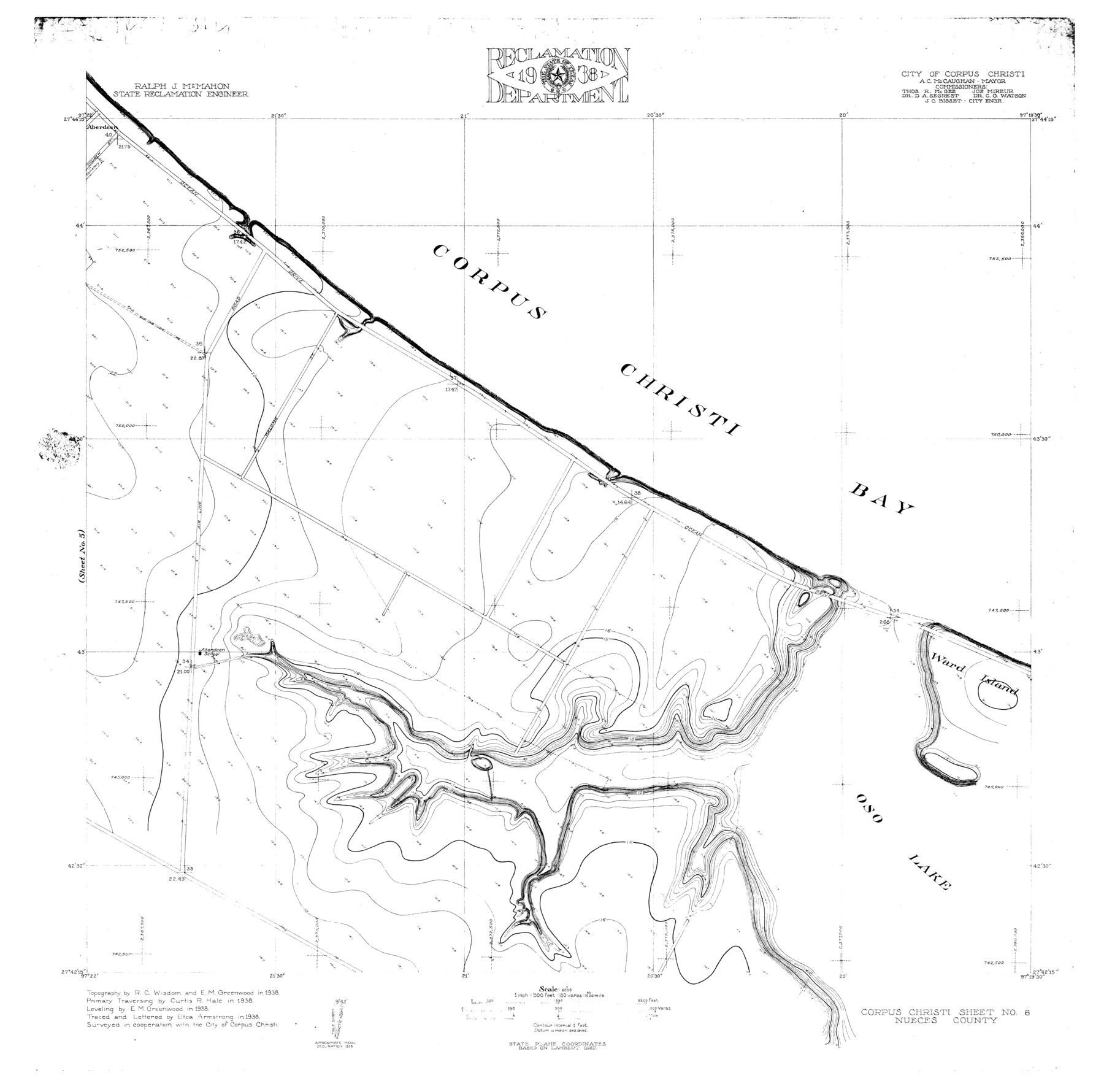 9606, Nueces County Rolled Sketch 52, General Map Collection