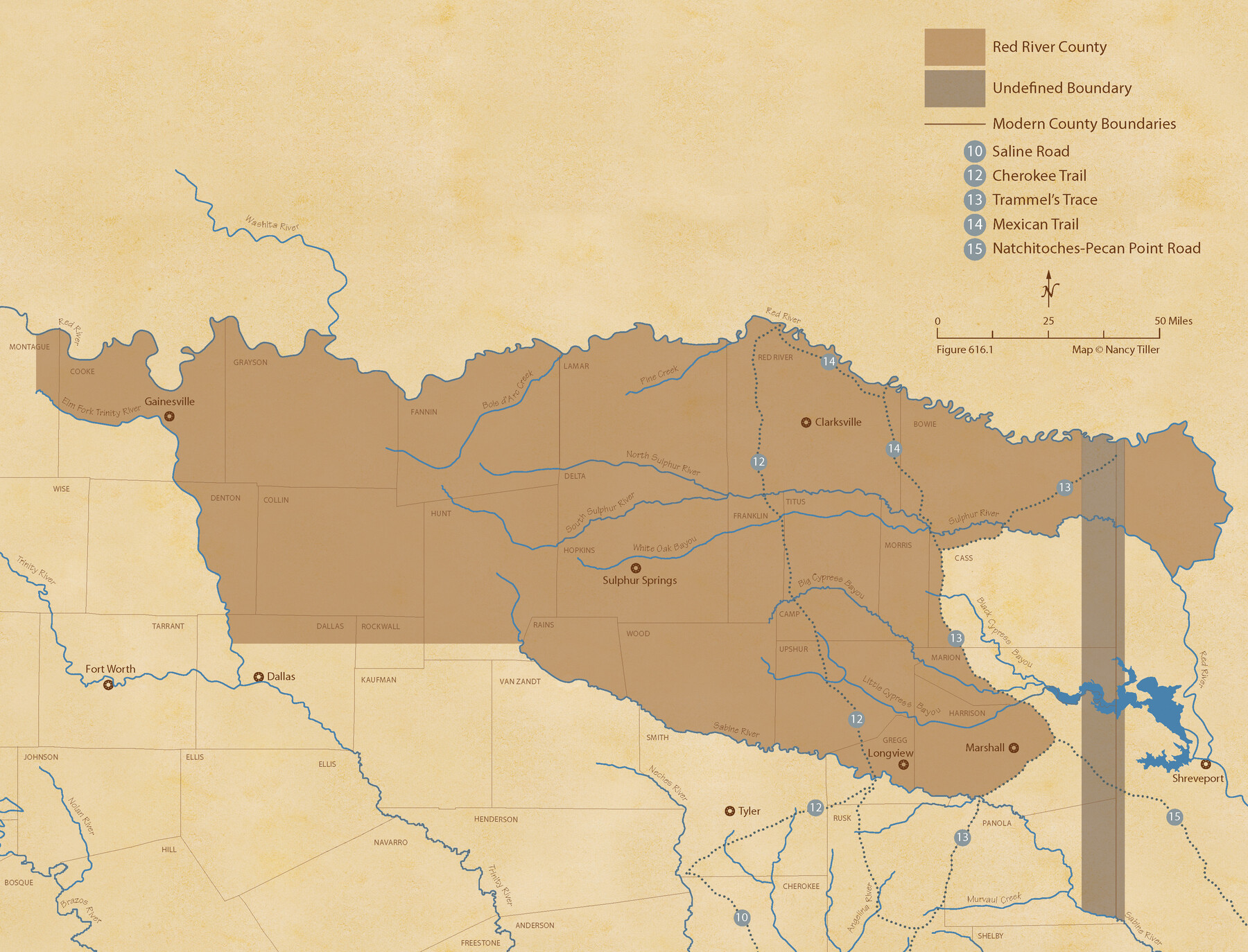 96065, The Chief Justice County of Red River. Undated, Nancy and Jim Tiller Digital Collection