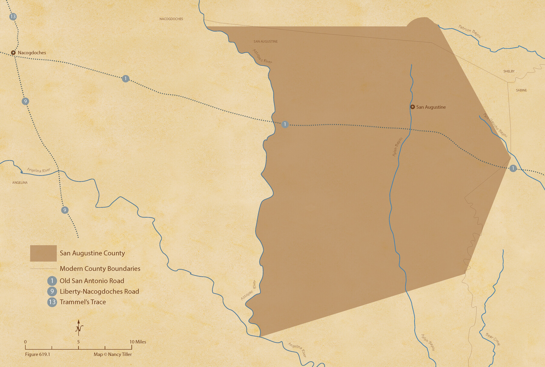 96070, The Chief Justice County of San Augustine. April 22, 1837, Nancy and Jim Tiller Digital Collection