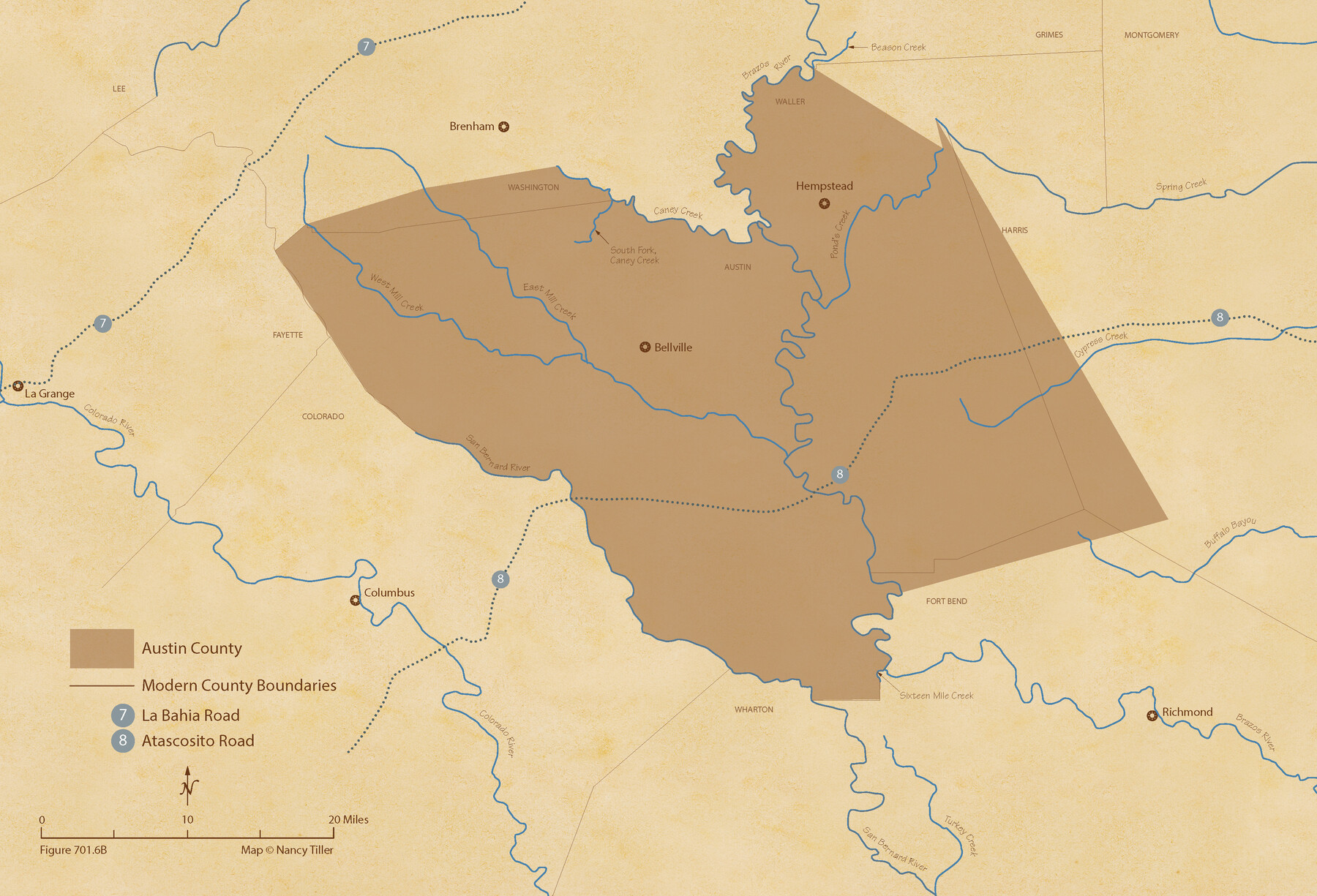 96085, The Republic County of Austin. January 28, 1841, Nancy and Jim Tiller Digital Collection