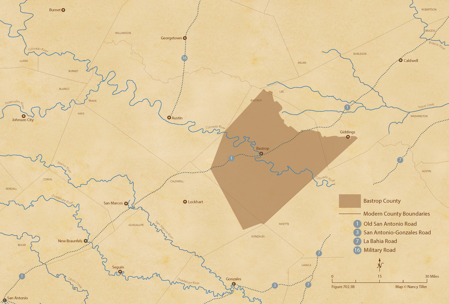 96091, The Republic County of Bastrop. January 25, 1840, Nancy and Jim Tiller Digital Collection