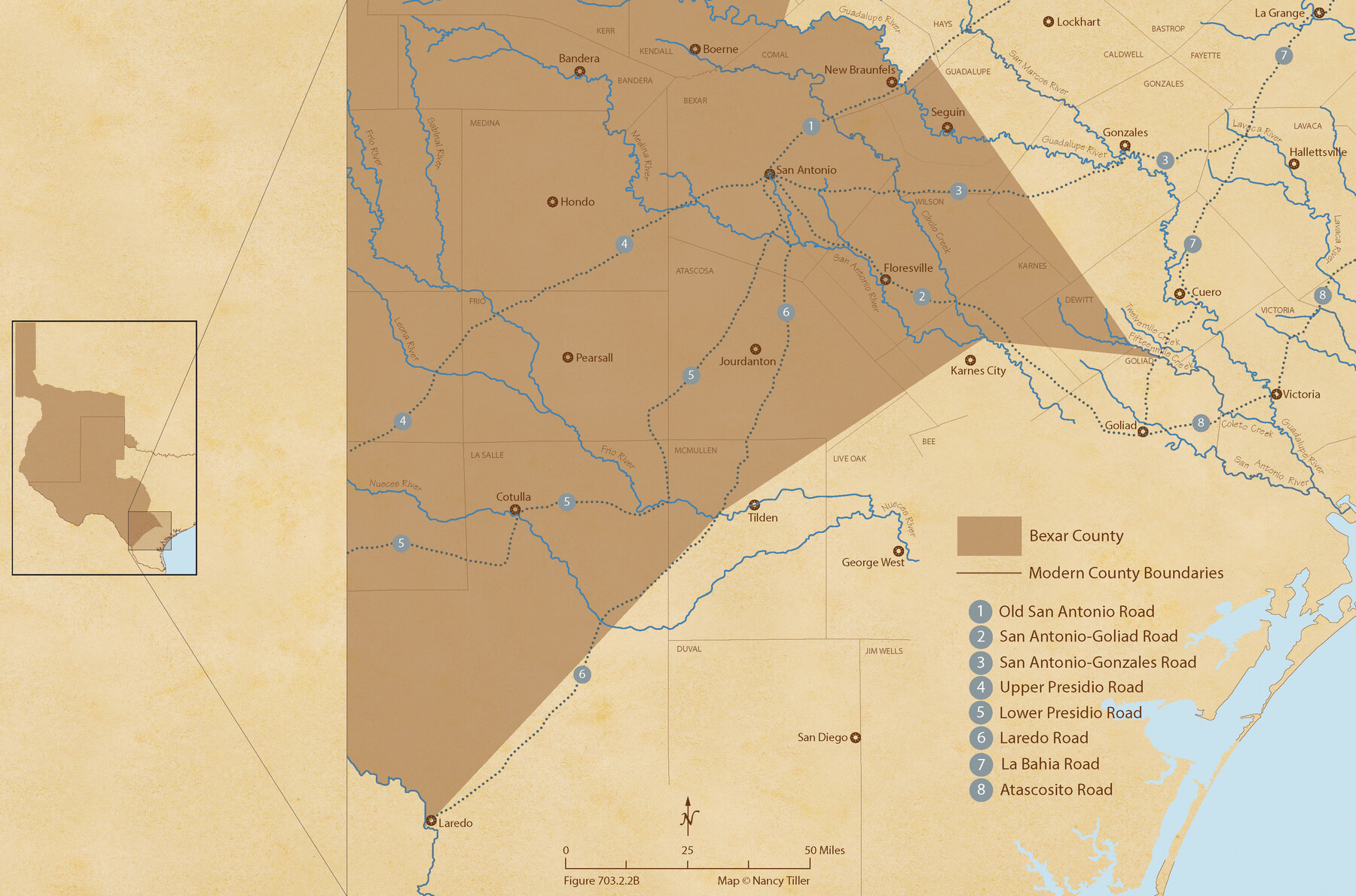 96095, The Republic County of Bexar. South View. Proposed, Fall 1837-December 31, 1838, Nancy and Jim Tiller Digital Collection