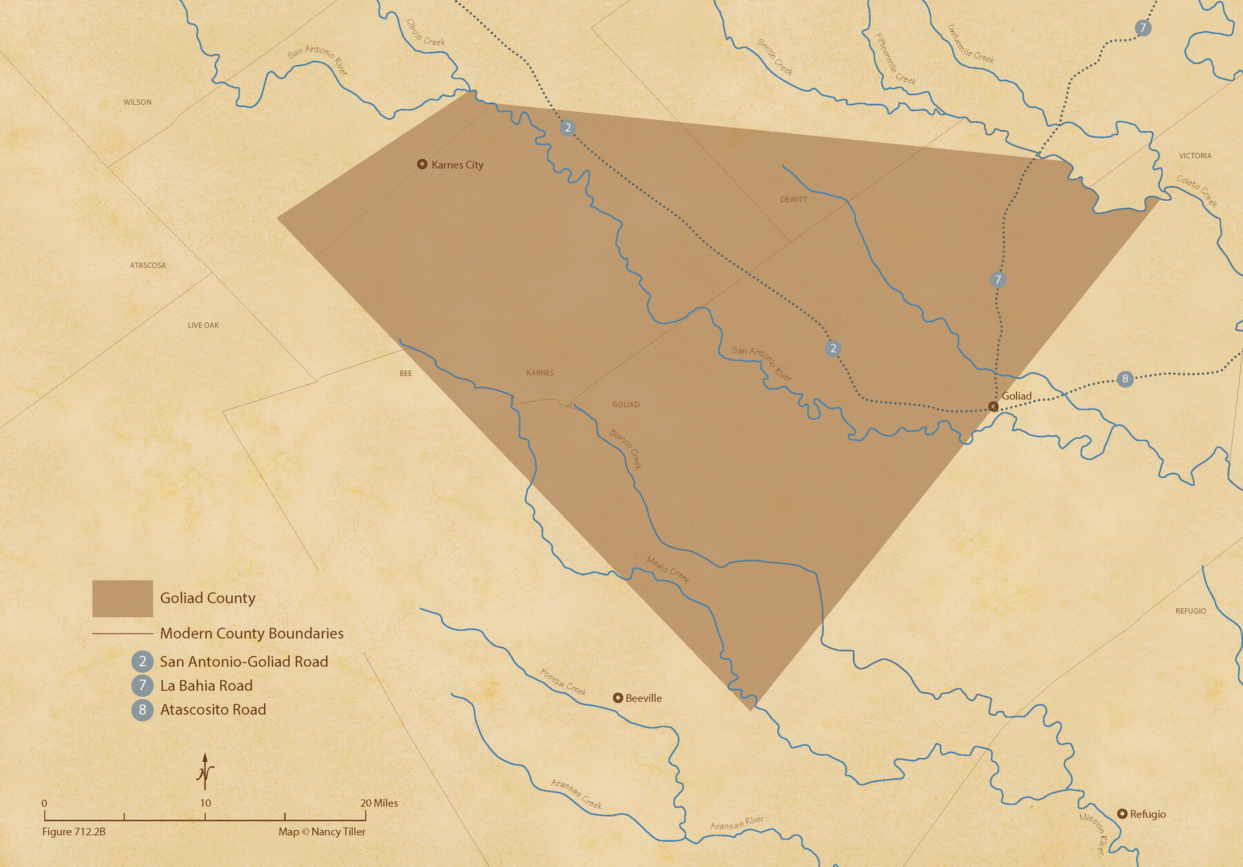 96148, The Republic County of Goliad. Proposed, Late Fall 1837-December 31, 1838, Nancy and Jim Tiller Digital Collection