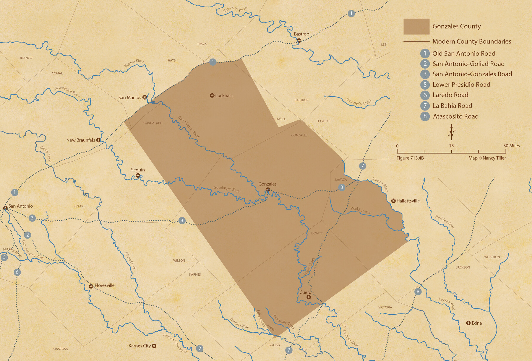 96156, The Republic County of Gonzales. May 24, 1838, Nancy and Jim Tiller Digital Collection