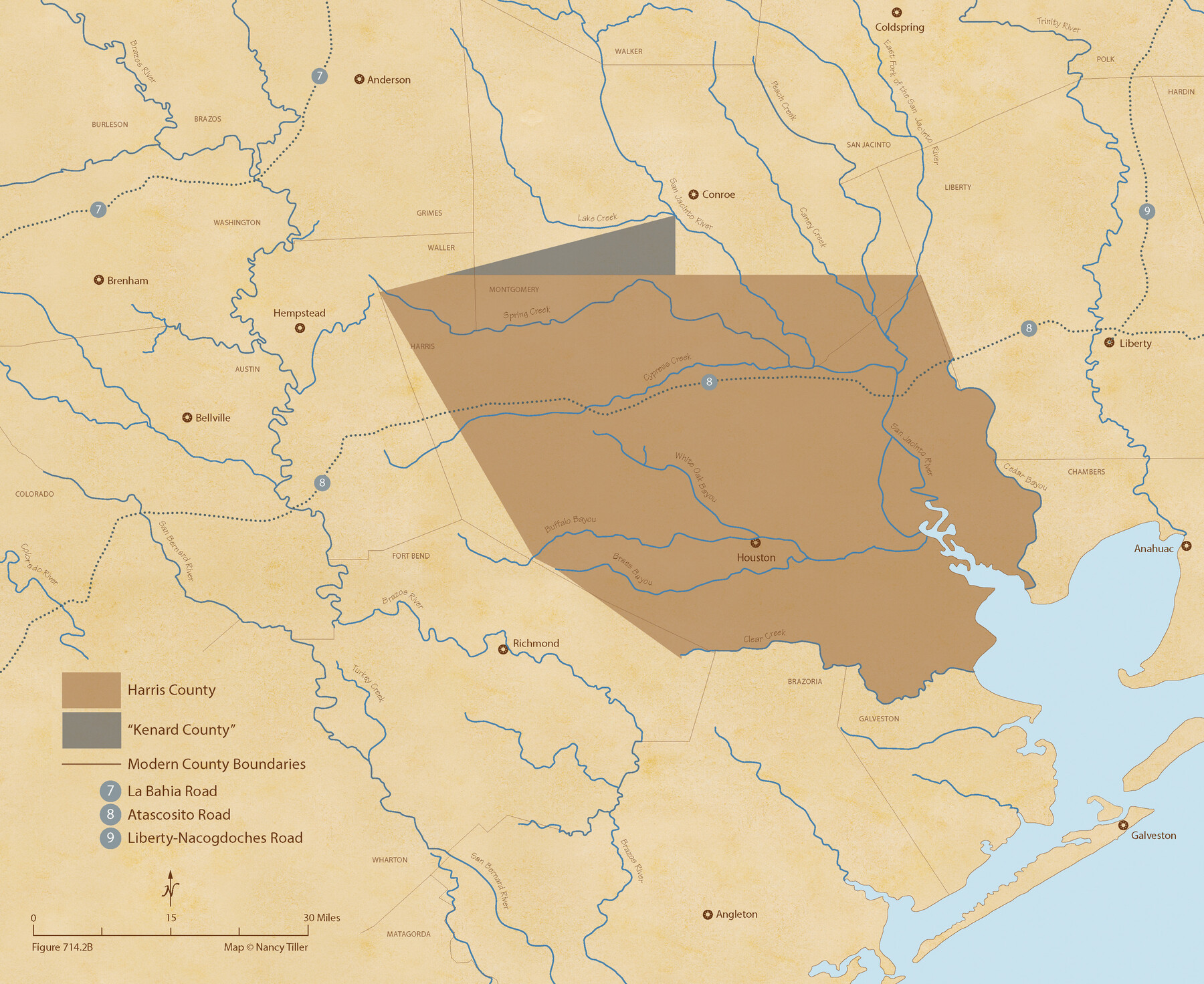 96162, The Republic County of Harris. Proposed, Late Fall 1837-May 15, 1838, Nancy and Jim Tiller Digital Collection