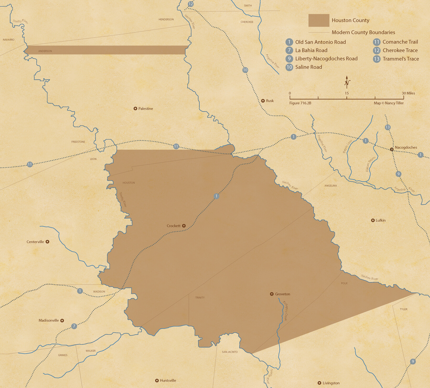 96179, The Republic County of Houston. January 30, 1841, Nancy and Jim Tiller Digital Collection