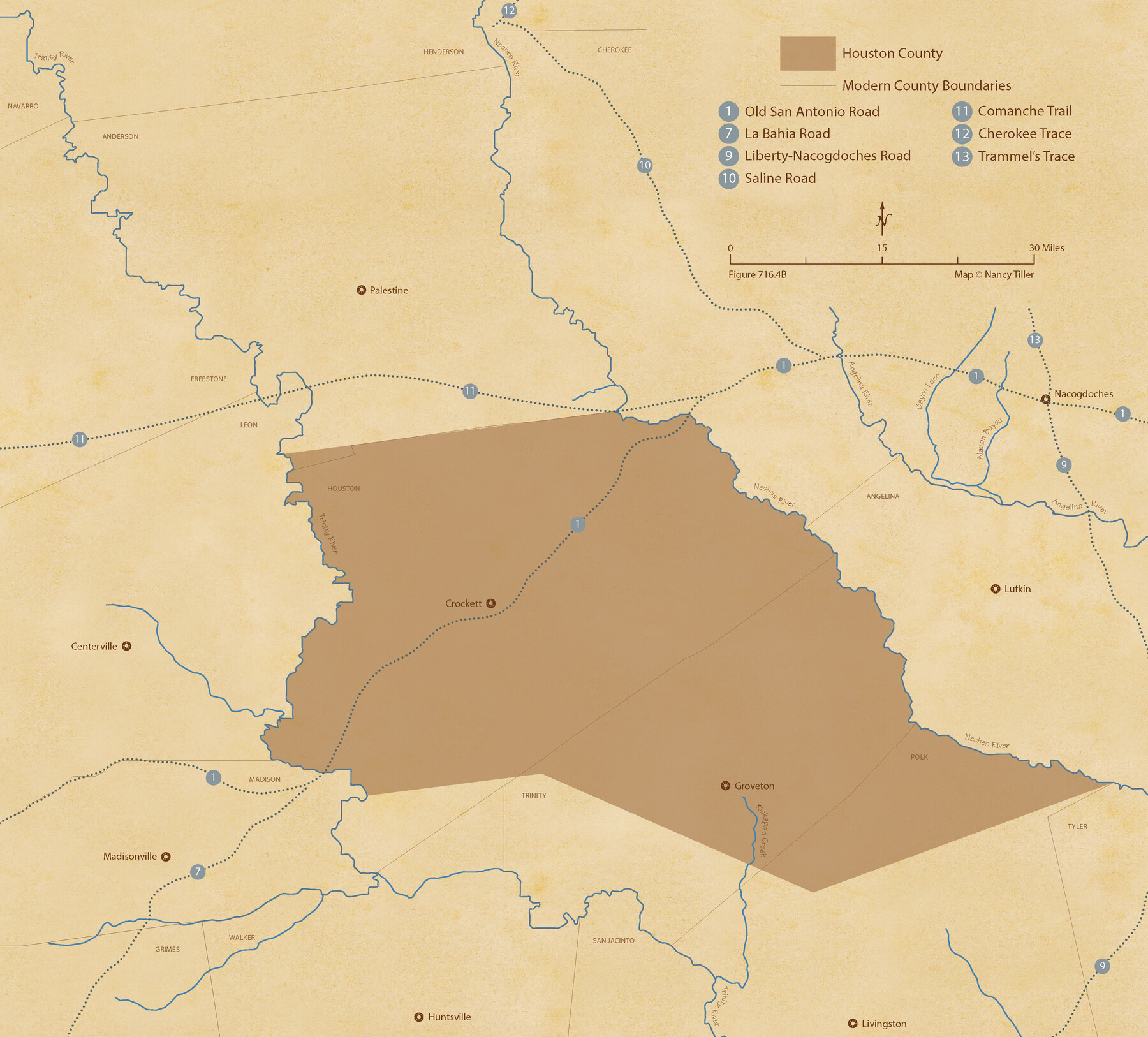 96181, The Republic County of Houston. February 2, 1842, Nancy and Jim Tiller Digital Collection