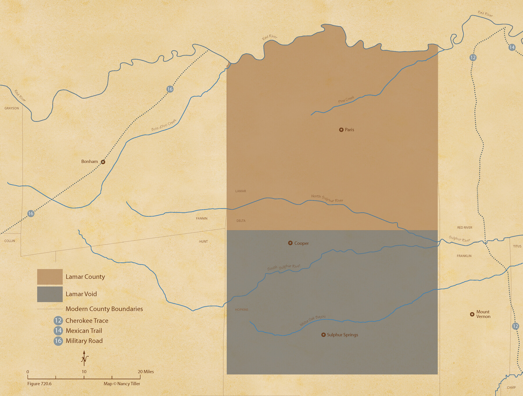 96207, The Republic County of Lamar. December 29, 1845, Nancy and Jim Tiller Digital Collection