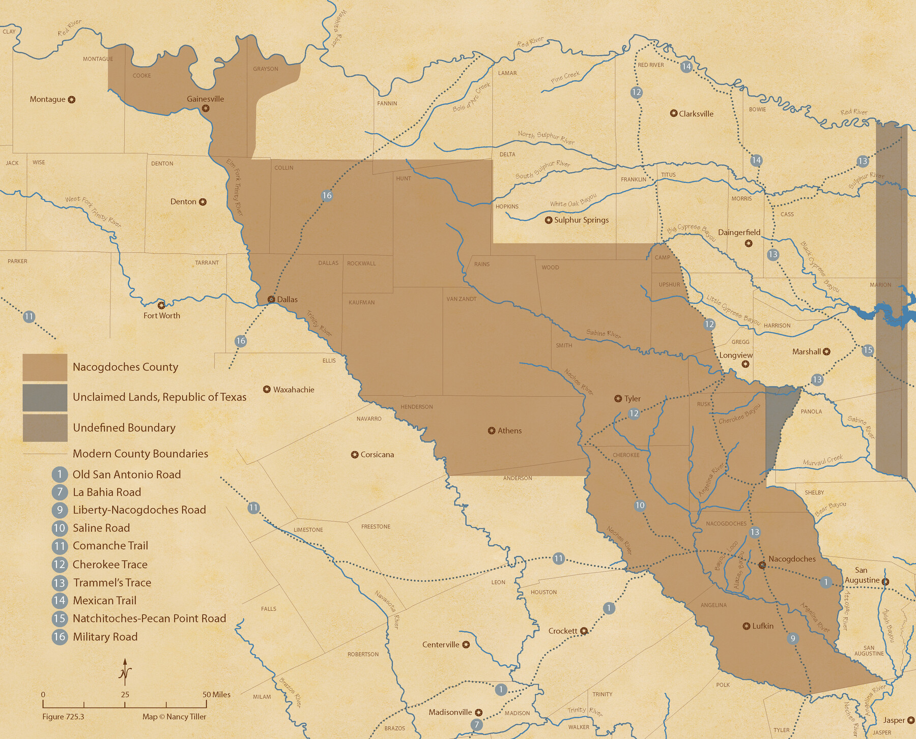 96244, The Republic County of Nacogdoches. January 1, 1838, Nancy and Jim Tiller Digital Collection