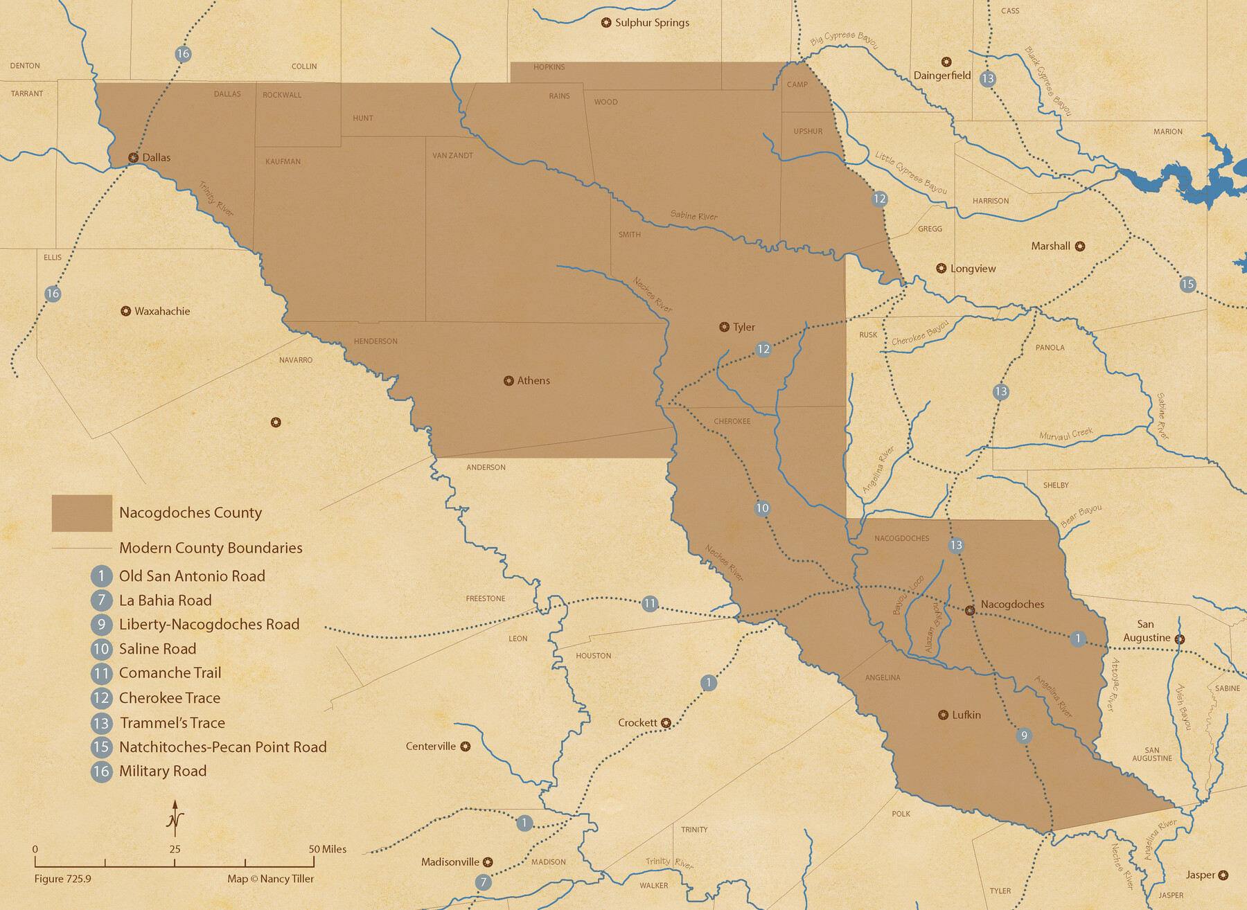 96250, The Republic County of Nacogdoches. December 29, 1845, Nancy and Jim Tiller Digital Collection