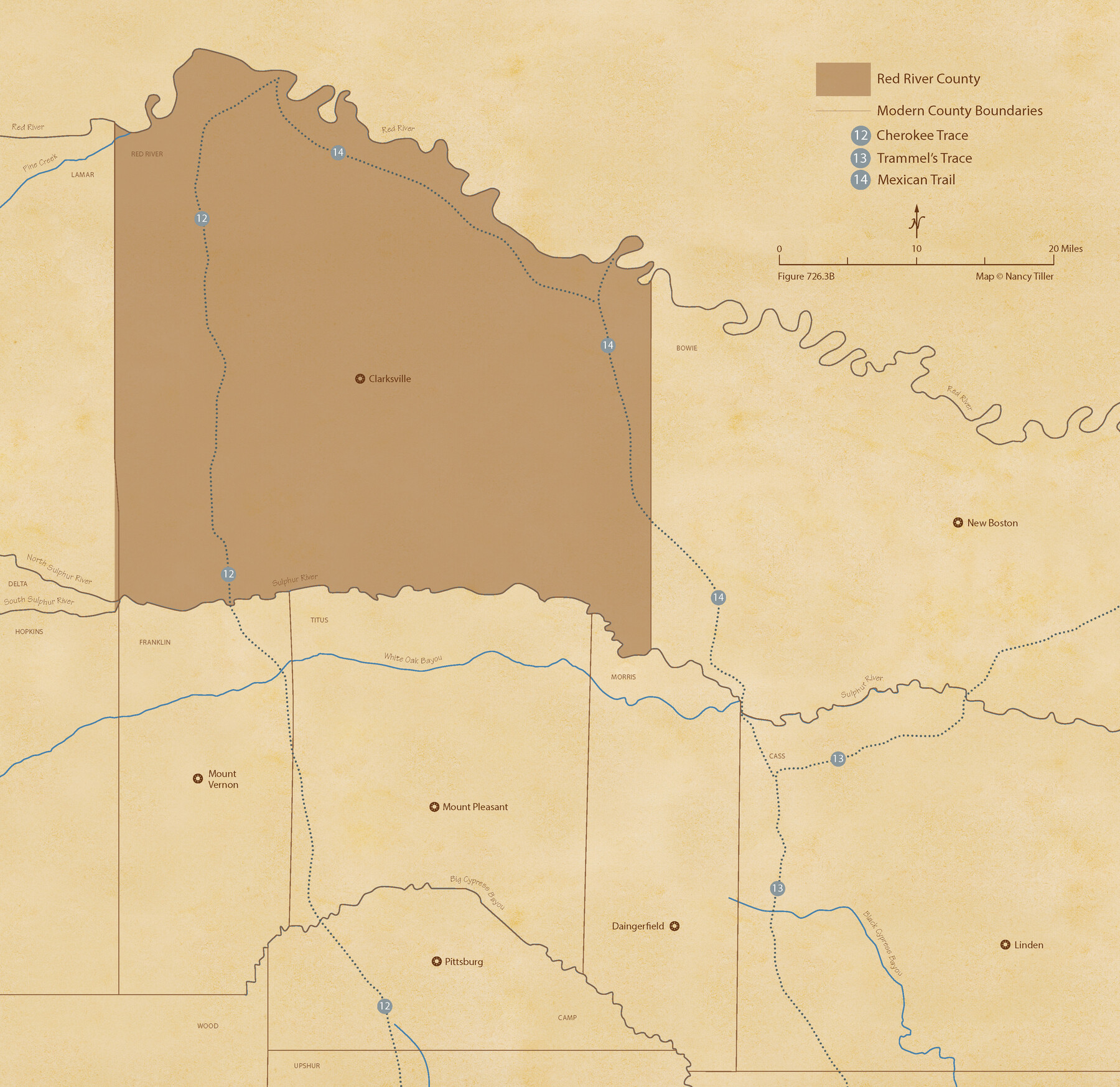 96253, The Republic County of Red River. January 28, 1841, Nancy and Jim Tiller Digital Collection