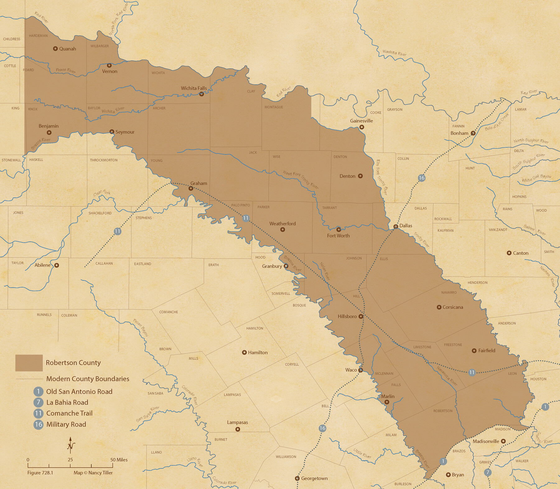 96259, The Republic County of Robertson. Created, December 14, 1837, Nancy and Jim Tiller Digital Collection