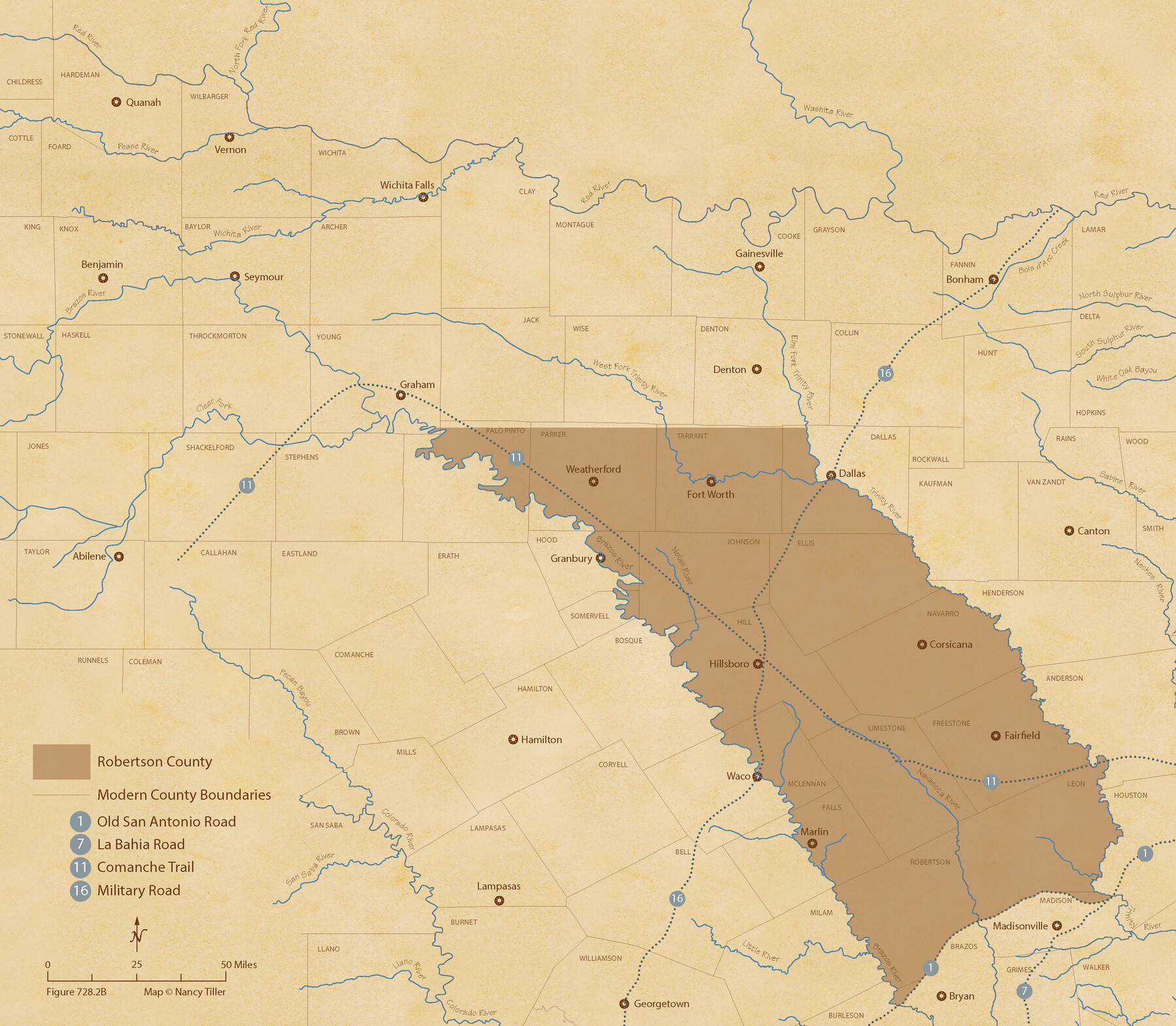 96260, The Republic County of Robertson. November 28, 1839, Nancy and Jim Tiller Digital Collection