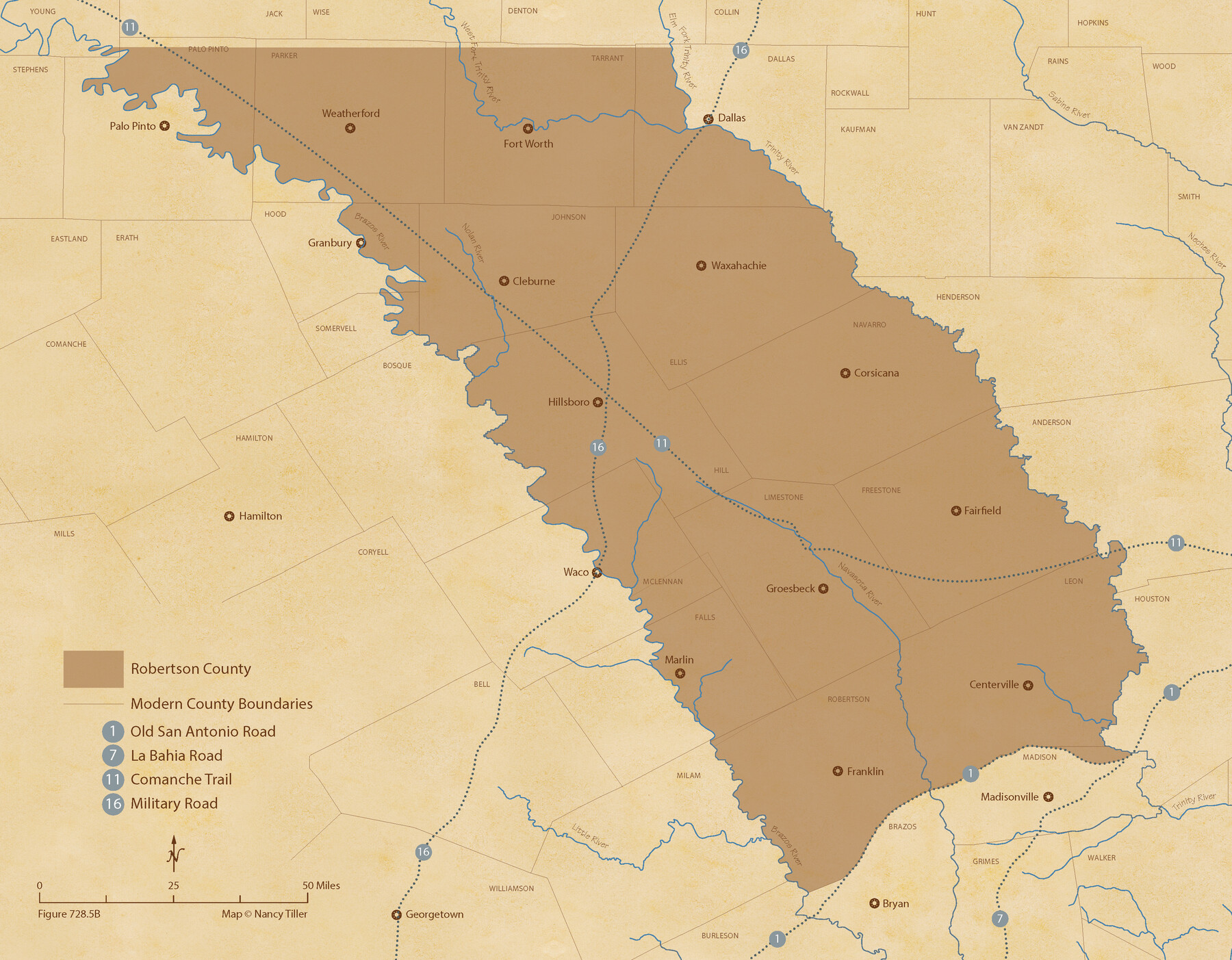 96263, The Republic County of Robertson. Spring 1842, Nancy and Jim Tiller Digital Collection